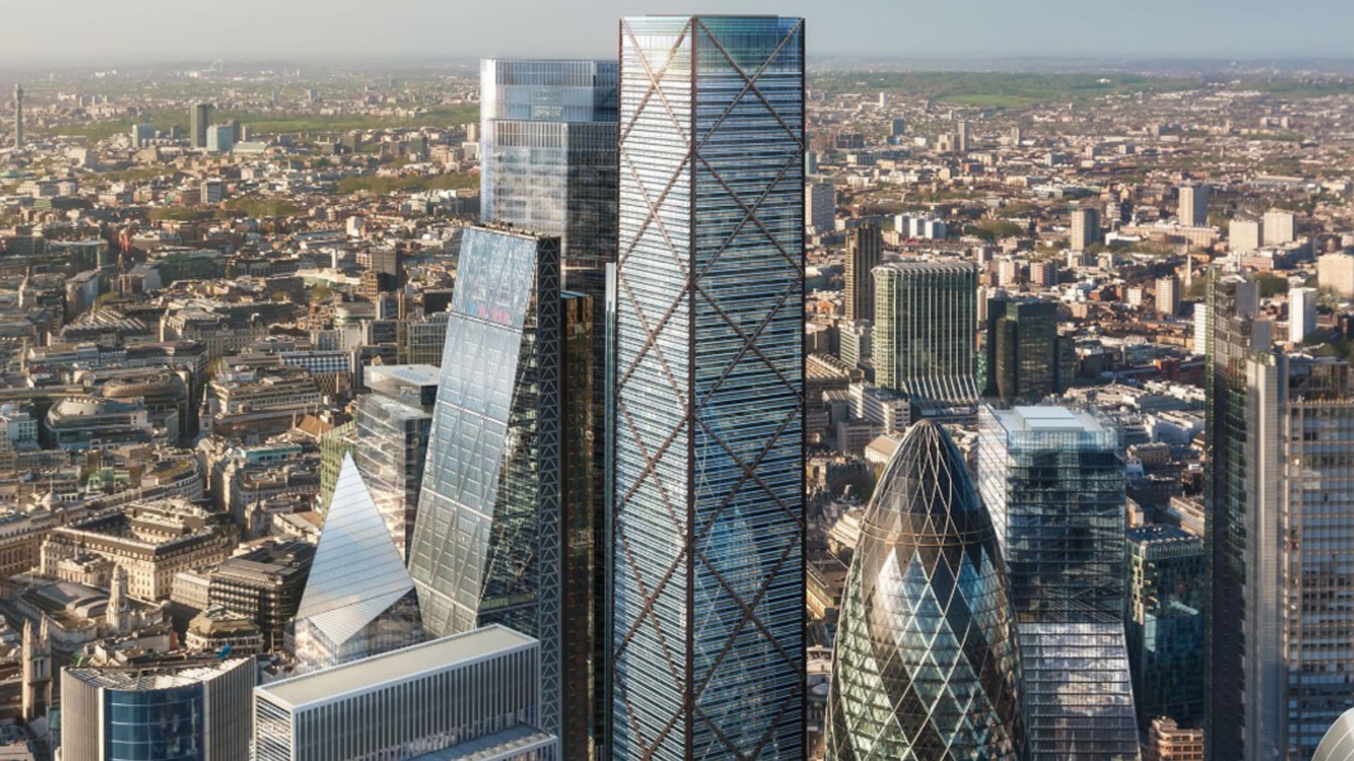ناطحة سحاب جديدة مربعة الشكل تنافس برج شارد المثلث الشكل الأطول في لندن Cnn Arabic