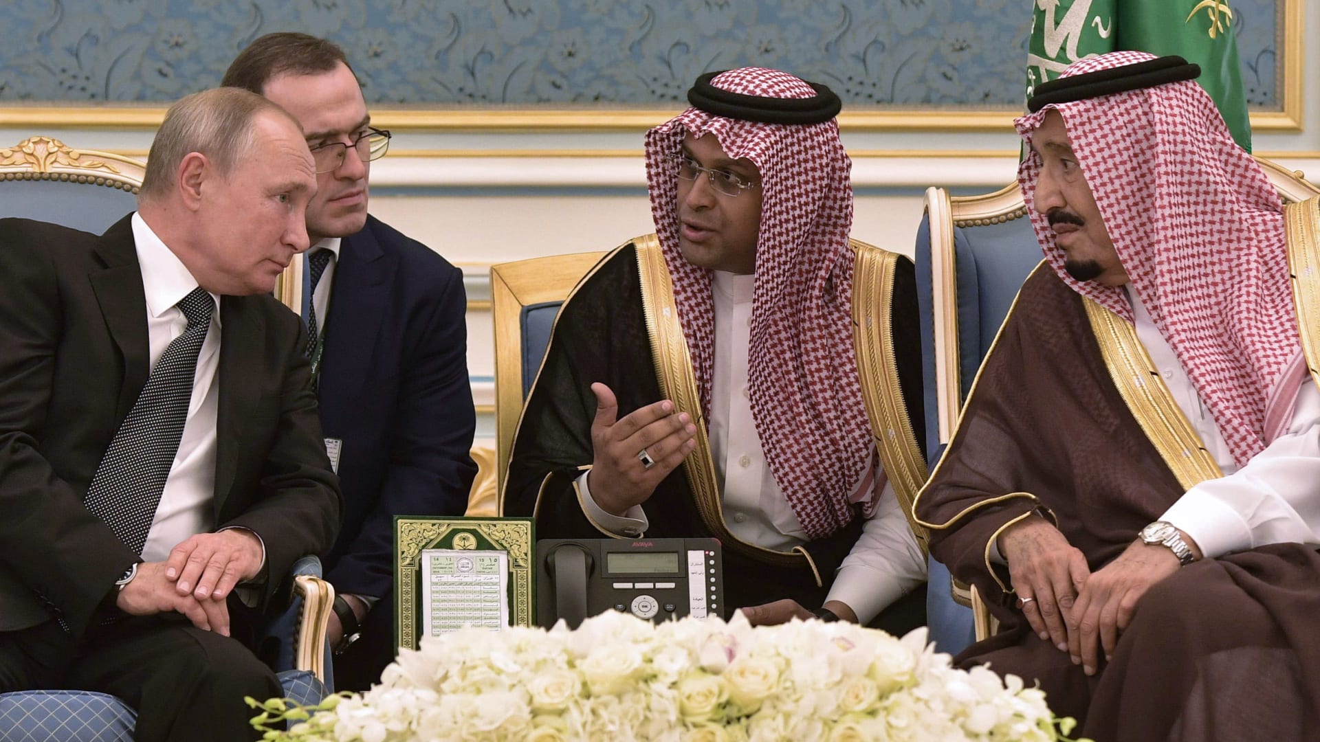 بوتين يلتقي العاهل السعودي وولي العهد في الرياض