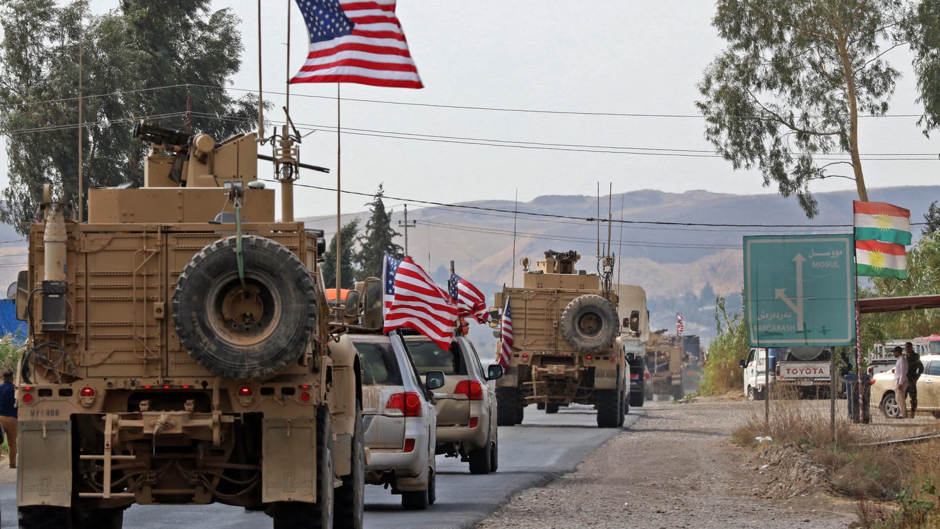 لحظة وصول القوات الأمريكية إلى العراق بعد الانسحاب من سوريا