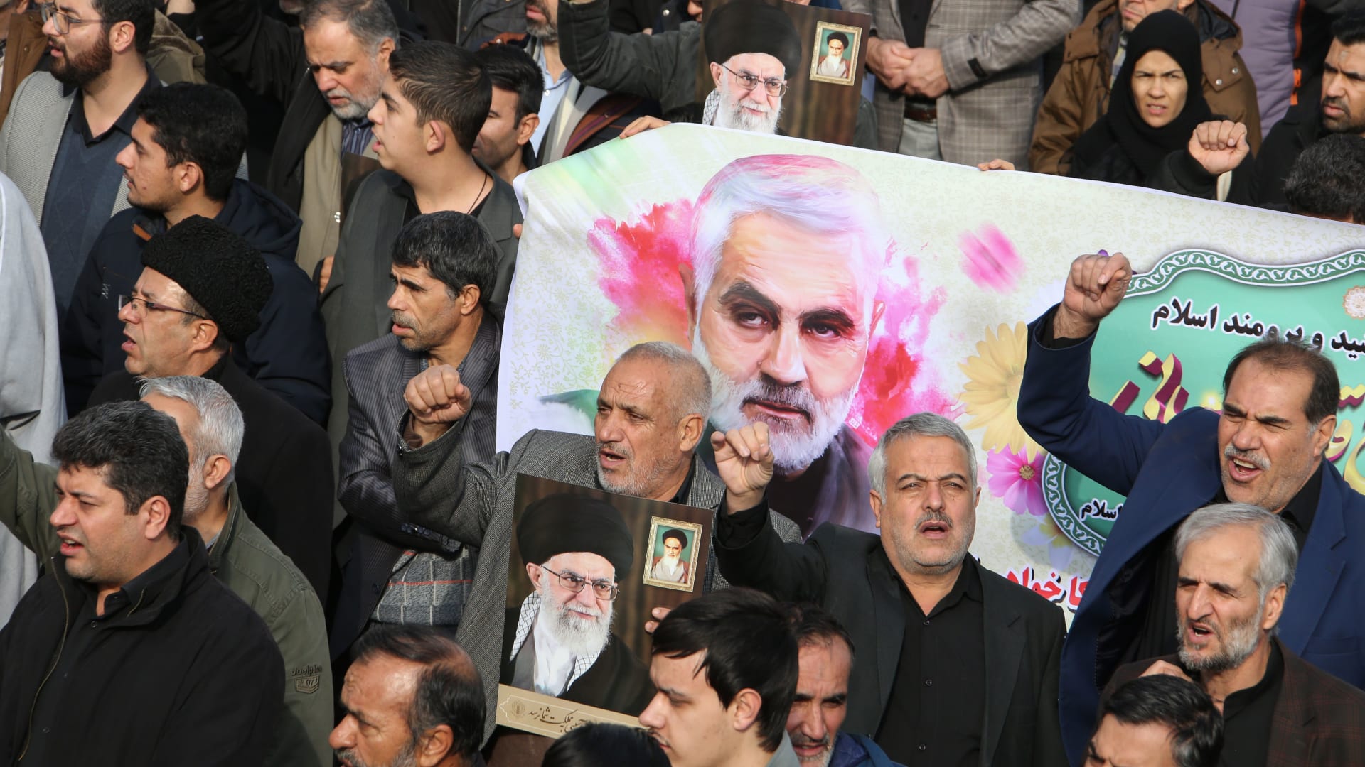 مظاهرات منددة باغتيال قاسم سليماني في طهران