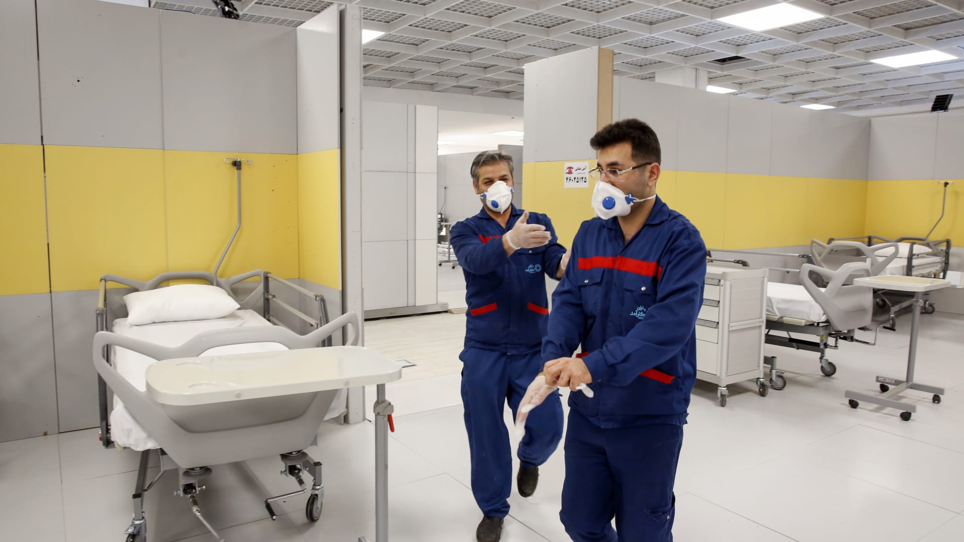 إرسال مستشفى قابل للنفخ إلى إيران للمساعدة في مواجهة فيروس كورونا