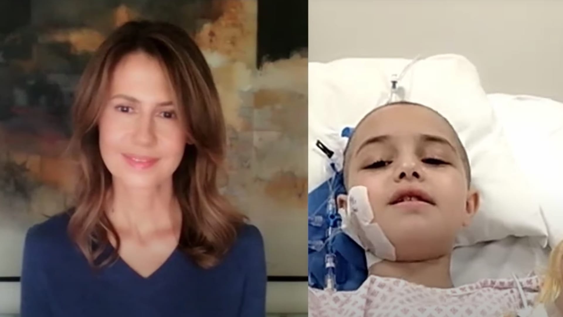 أسماء الأسد تتصل بطفلة سورية مُصابة جراء الزلزال بعد نقلها للعلاج في الإمارات