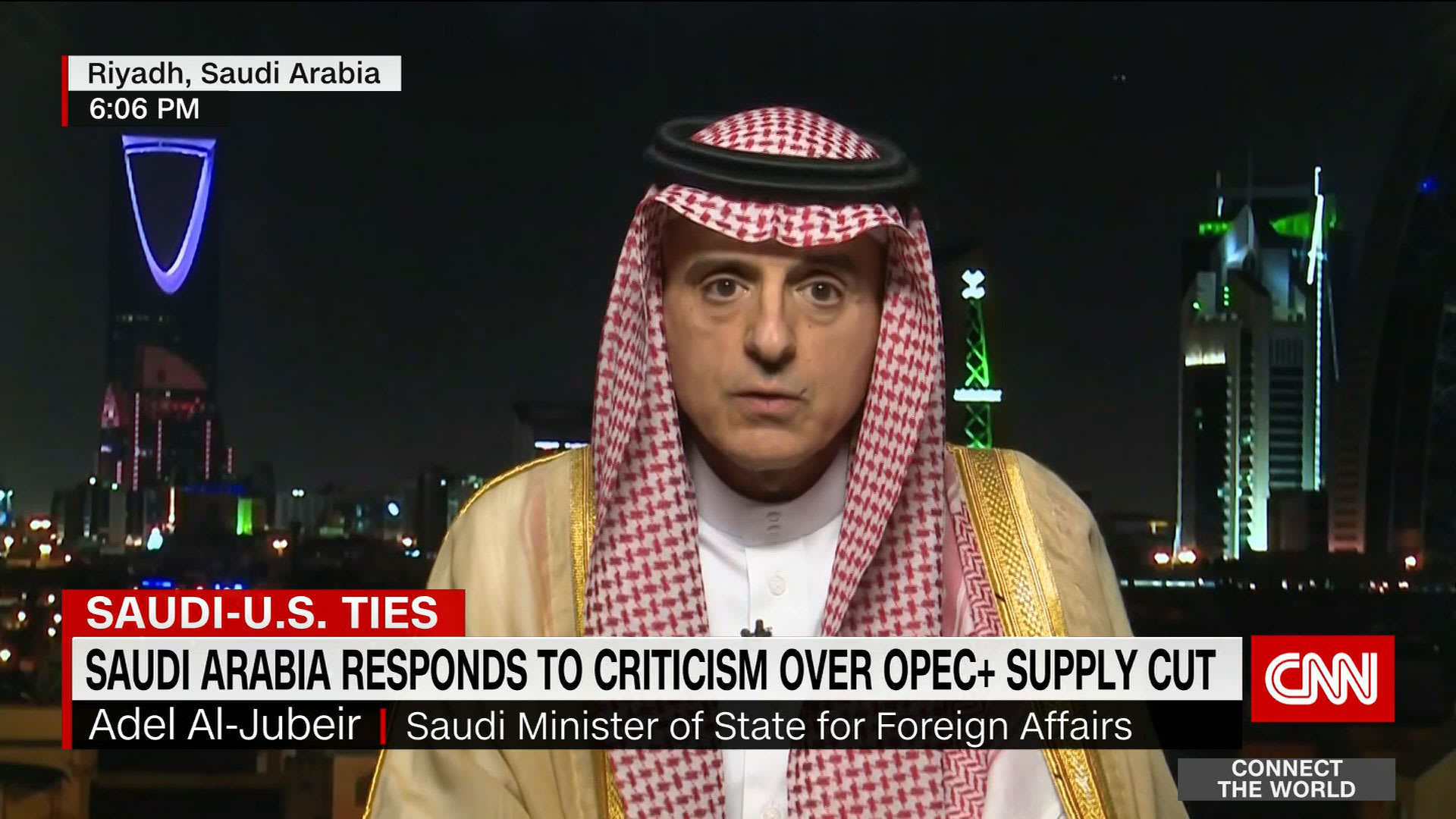 الجبير يرد لـCNN على "انحياز" السعودية مع روسيا.. ماذا قال وكيف علل خفض إنتاج النفط؟