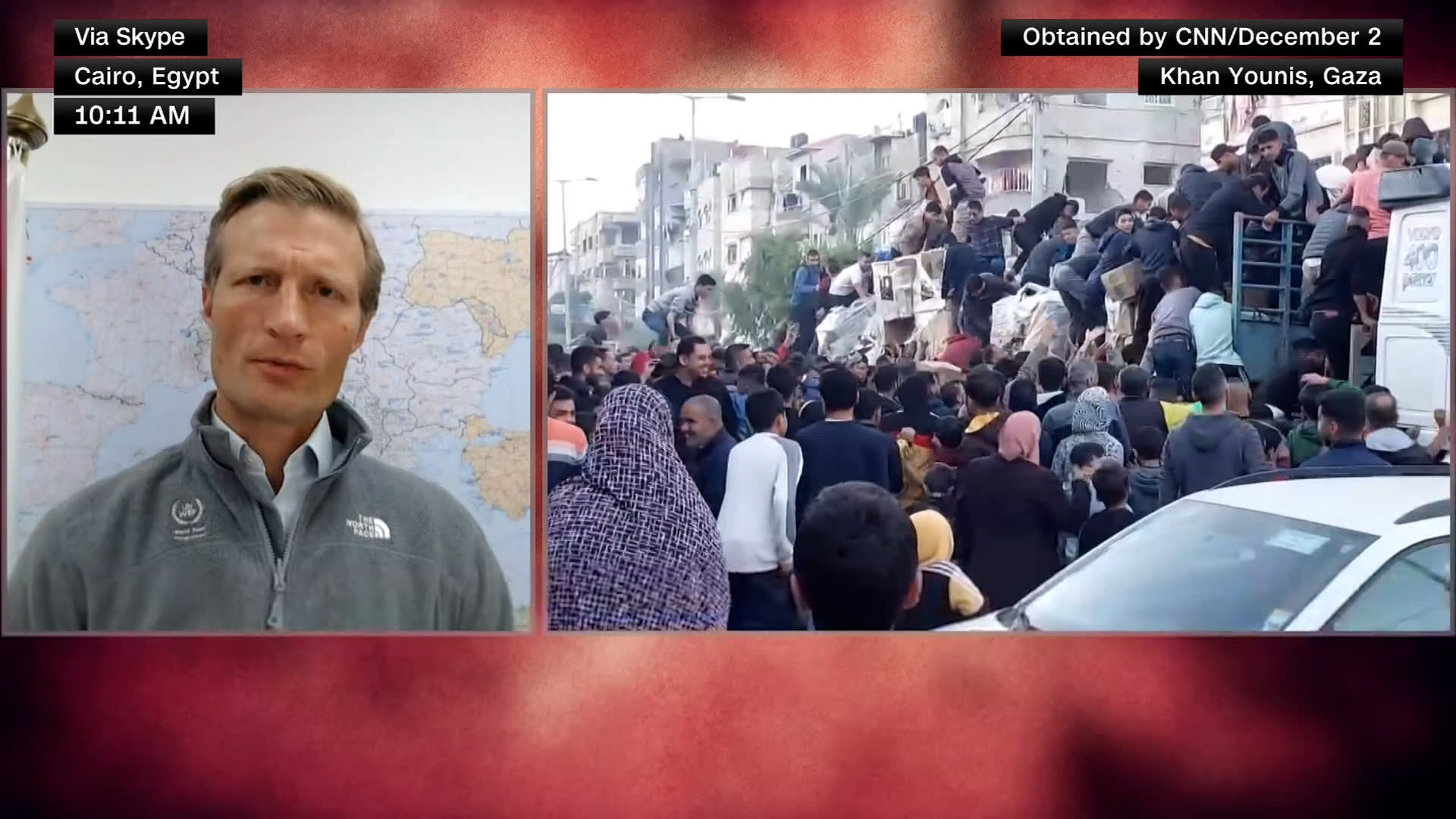 "تشم رائحة الخوف ونصف السكان جوعى".. مسؤول ببرنامج الأغذية العالمي عن وضع غزة