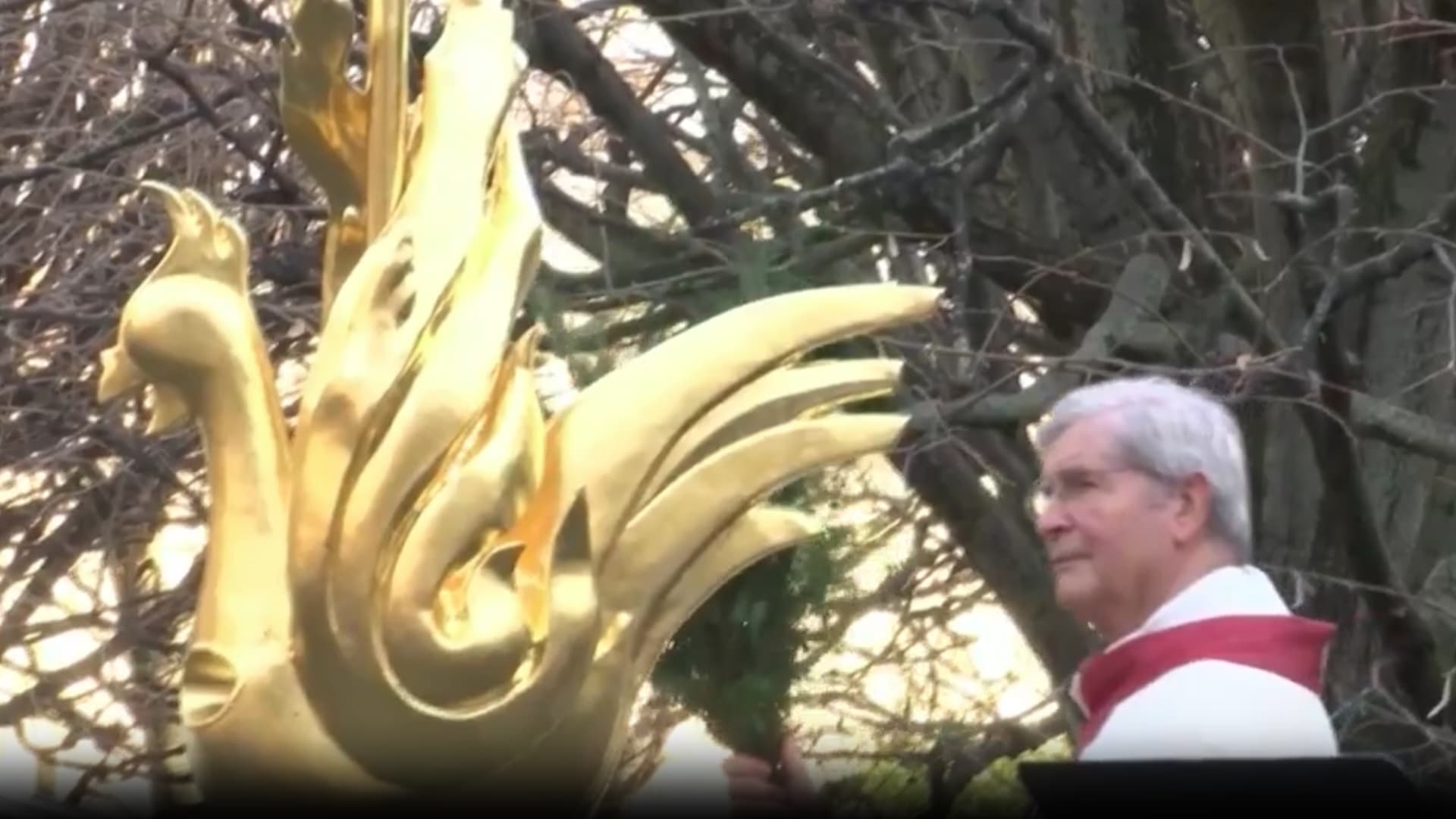 بعد أن باركه أسقف.. كاتدرائية نوتردام تحتفي بوضع ديك جديد على برجها