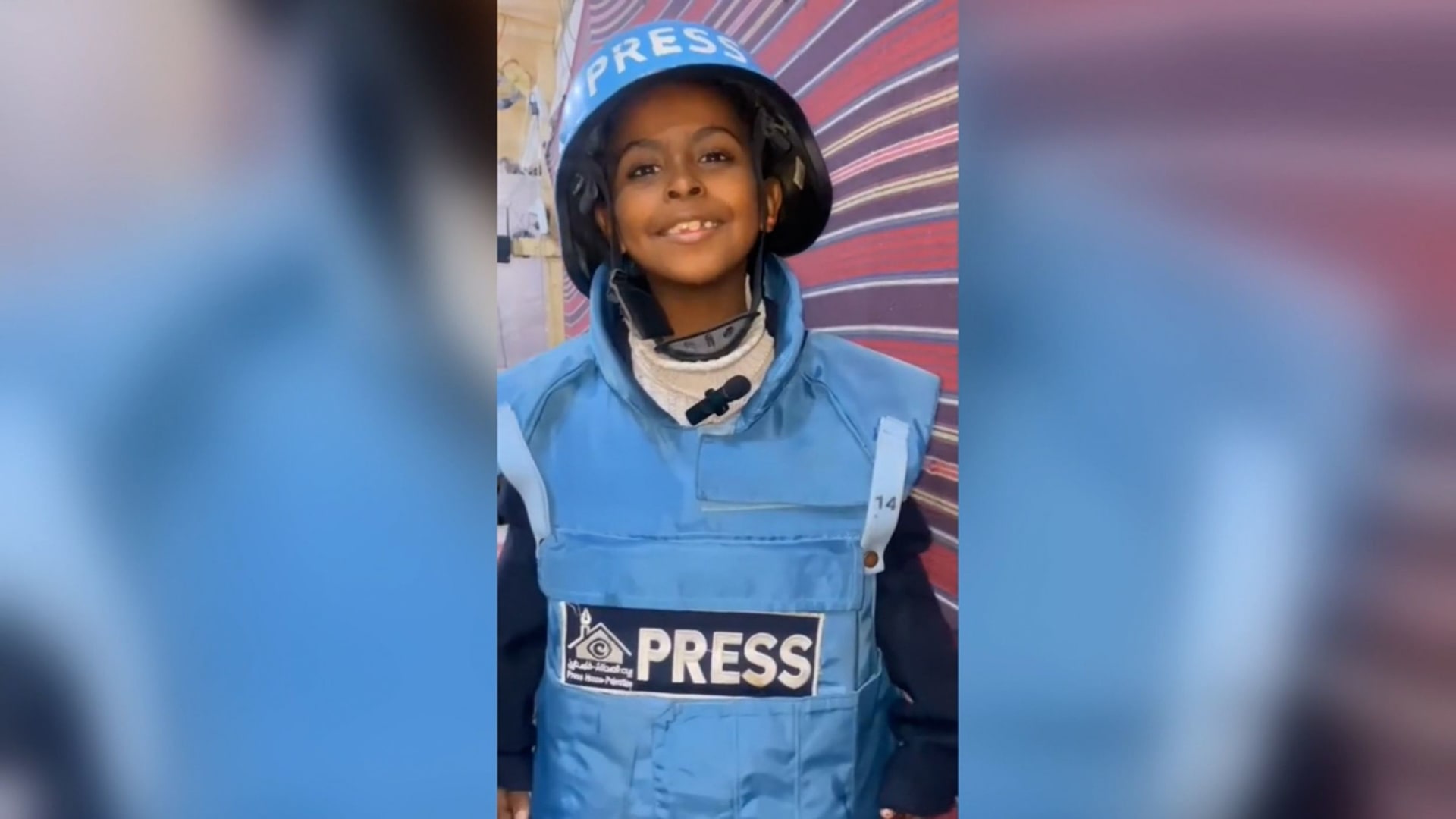 لمى أبو جاموس.. تعرفوا على أصغر صحفية في غزة بعمر 9 سنوات فقط