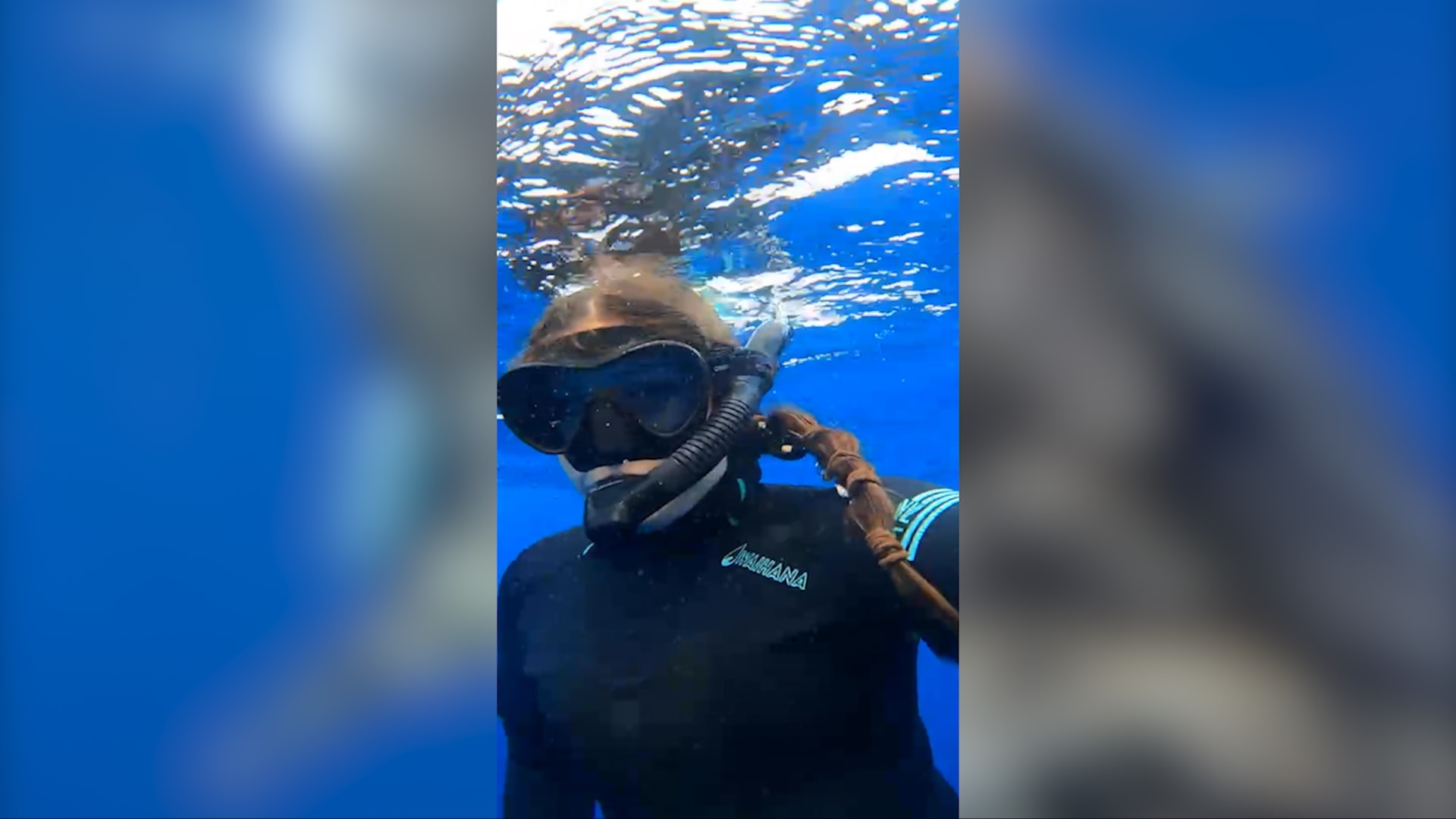 خوفًا من أسماك القرش.. غواصة توثق أسماكًا صغيرة تختبئ في خصلات شعرها