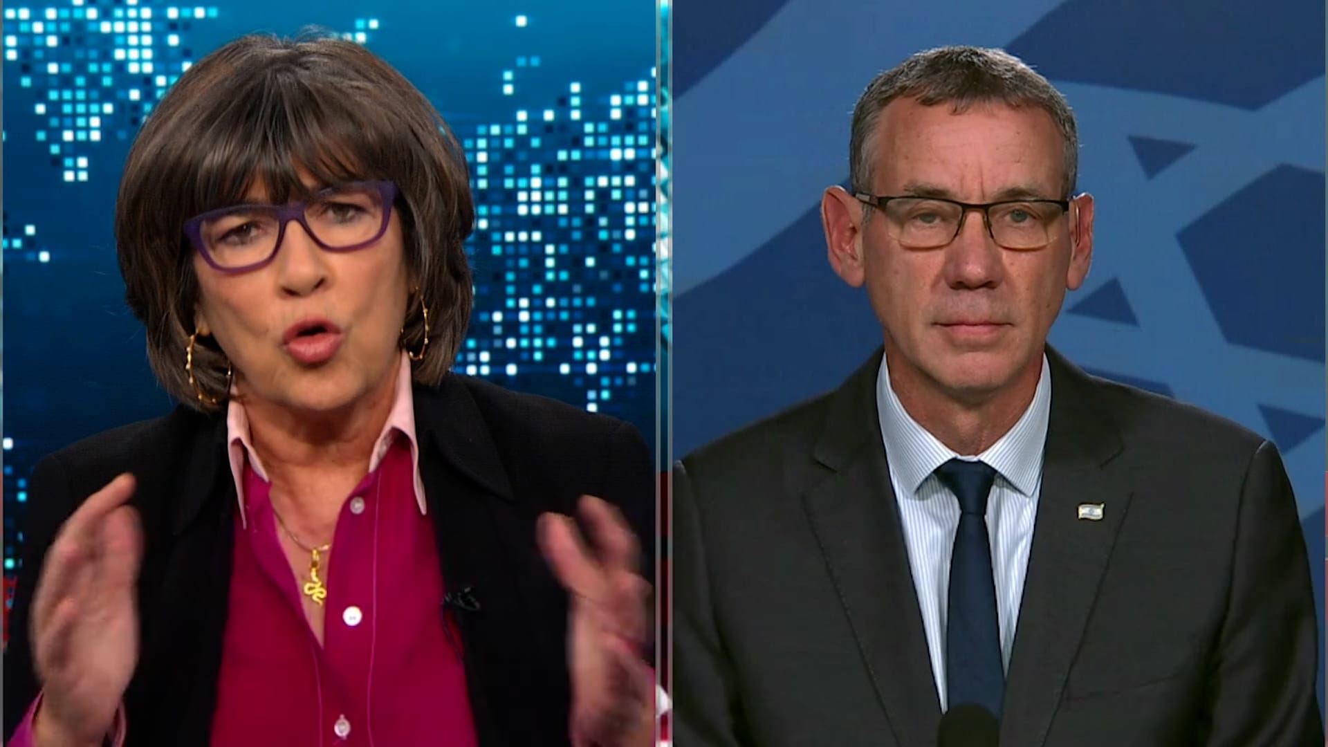 مذيعة CNN تضغط على كبير مستشاري نتنياهو بشأن الوضع الإنساني في غزة.. كيف رد؟ 1 مذيعة CNN تضغط على كبير مستشاري نتنياهو بشأن الوضع الإنساني في غزة.. كيف رد؟