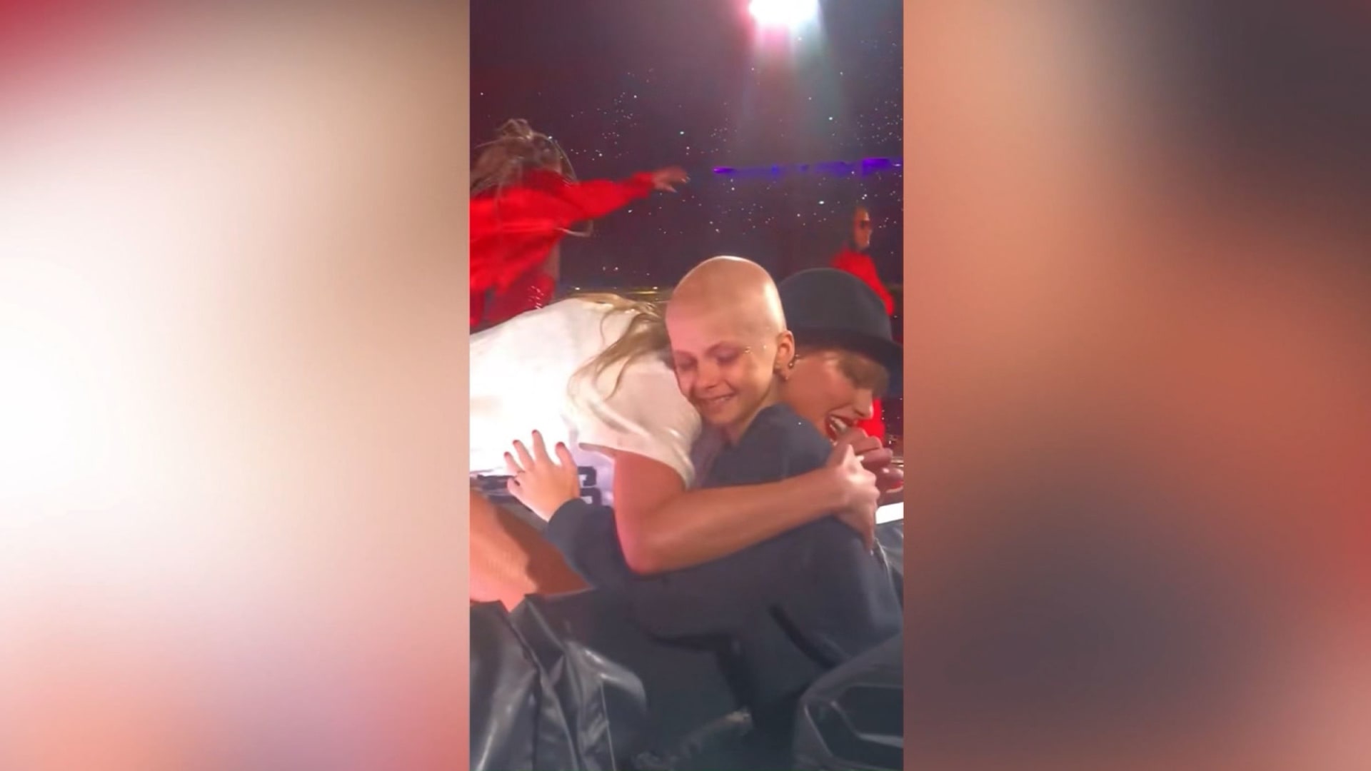 تايلور سويفت تفاجئ مريضة سرطان بعمر 9 سنوات وتحقق حلمها.. شاهد ما فعلته