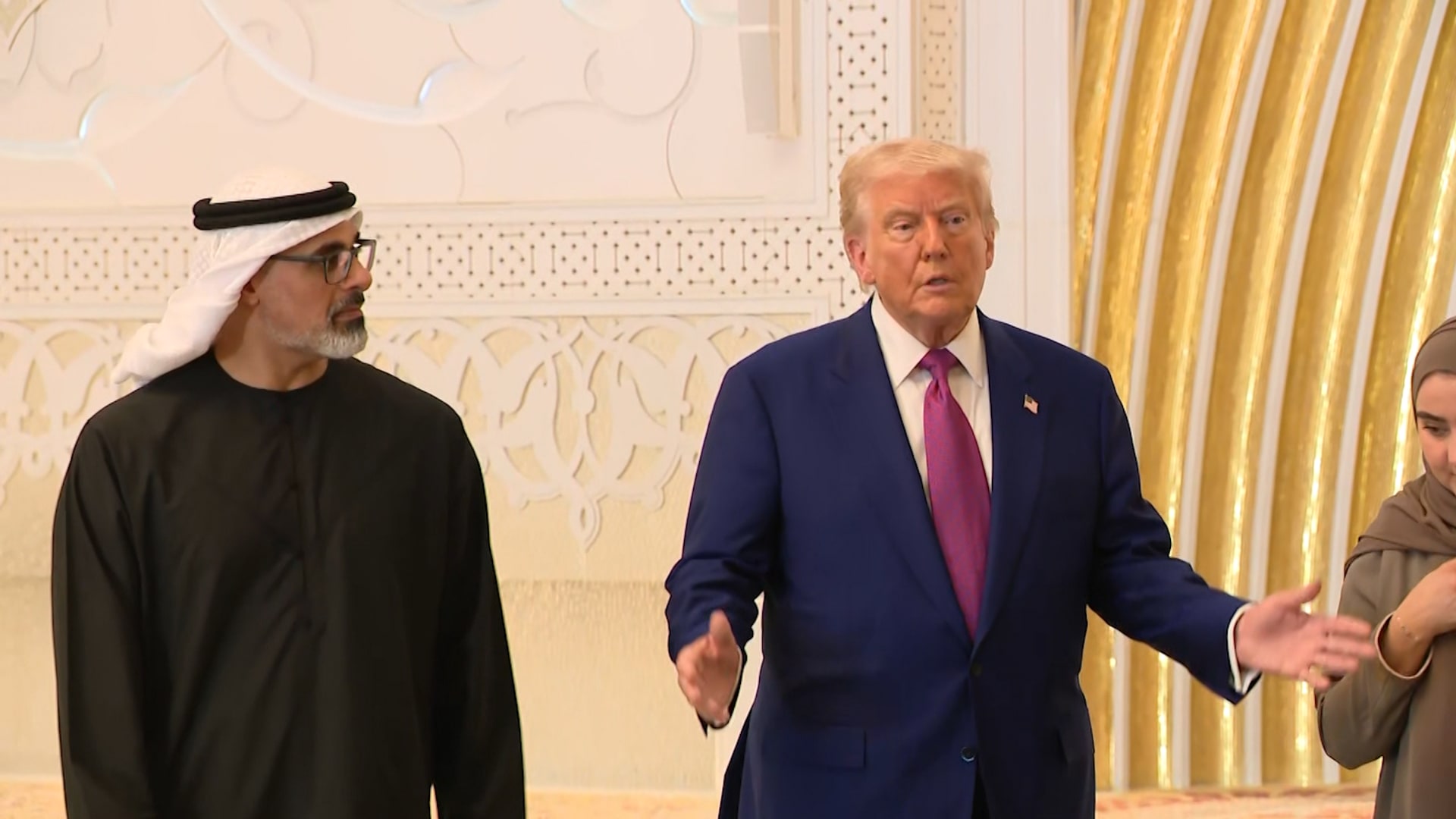 شاهد ما قاله ترامب خلال زيارته إلى مسجد الشيخ زايد الكبير في أبوظبي