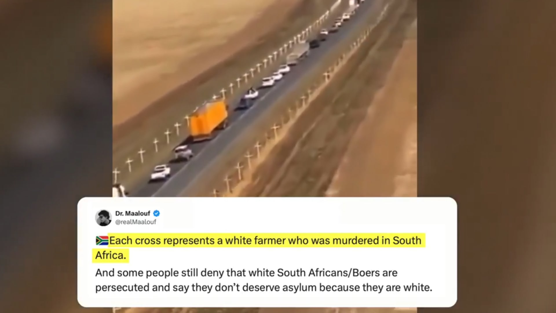 فيديو ترامب "صلبان بيضاء معلقة على طرفي الطريق".. وزير خارجية جنوب إفريقيا يعلق لـCNN