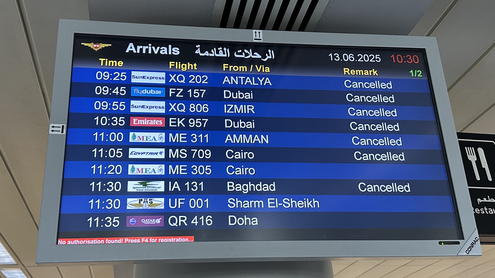تجنب المجال الجوي للشرق الأوسط يسبب اضطرابًا في حركة الطيران العالمية
