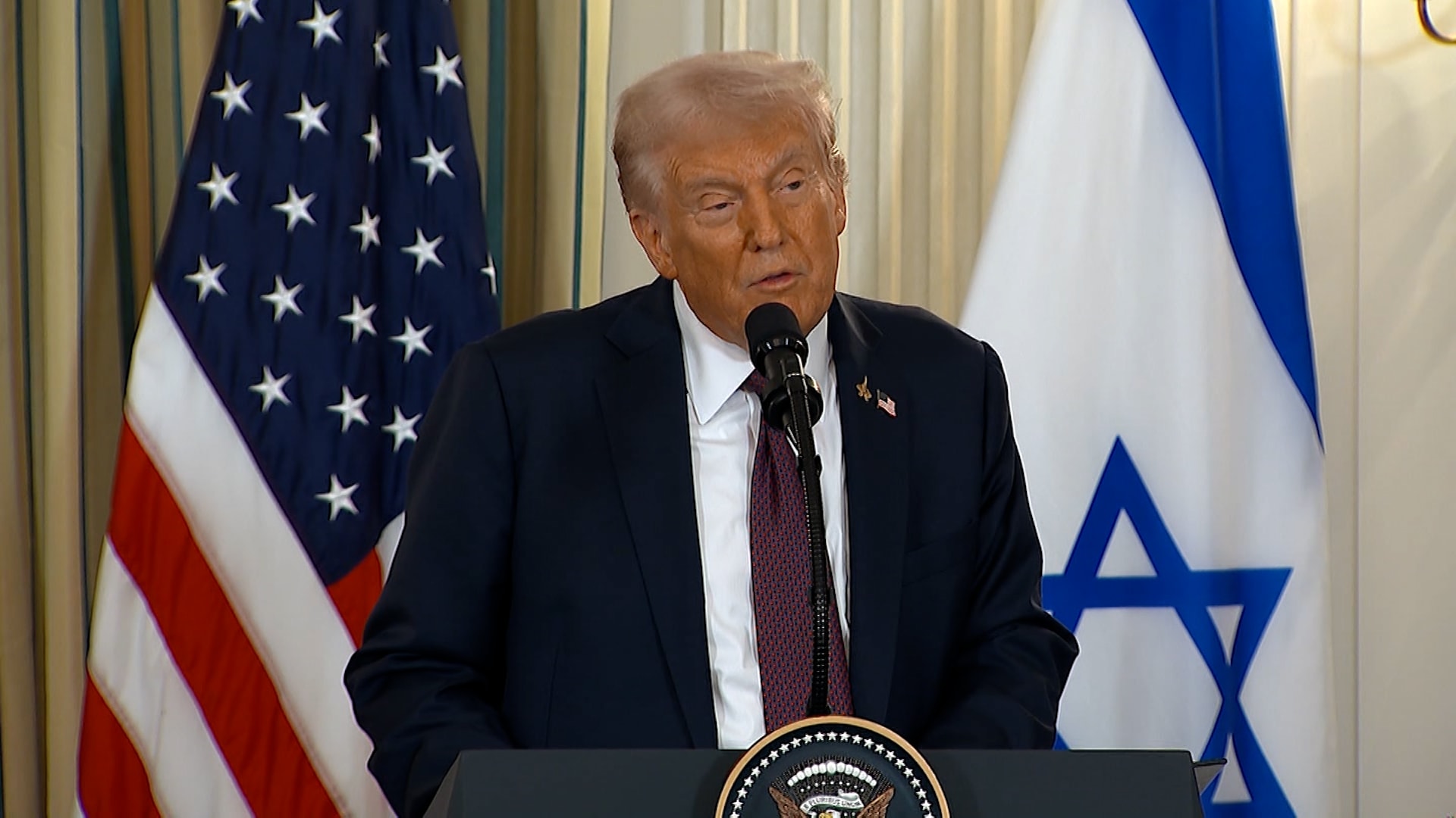 ترامب: لا أحد يعلم ما يخبئه المستقبل للفلسطينيين.. وإيران ستنضم للاتفاقيات الإبراهيمية