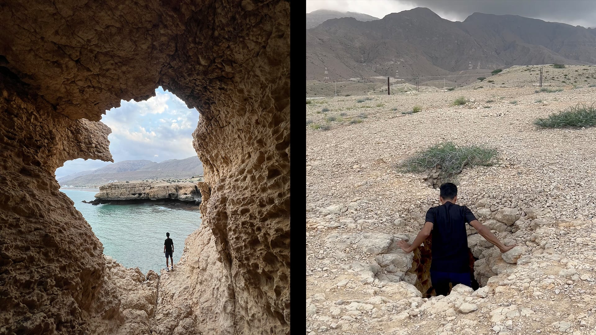 تتسع لشخص واحد فقط.. اكتشف ما يوجد وراء هذه الحفرة الضيقة في سلطنة عُمان