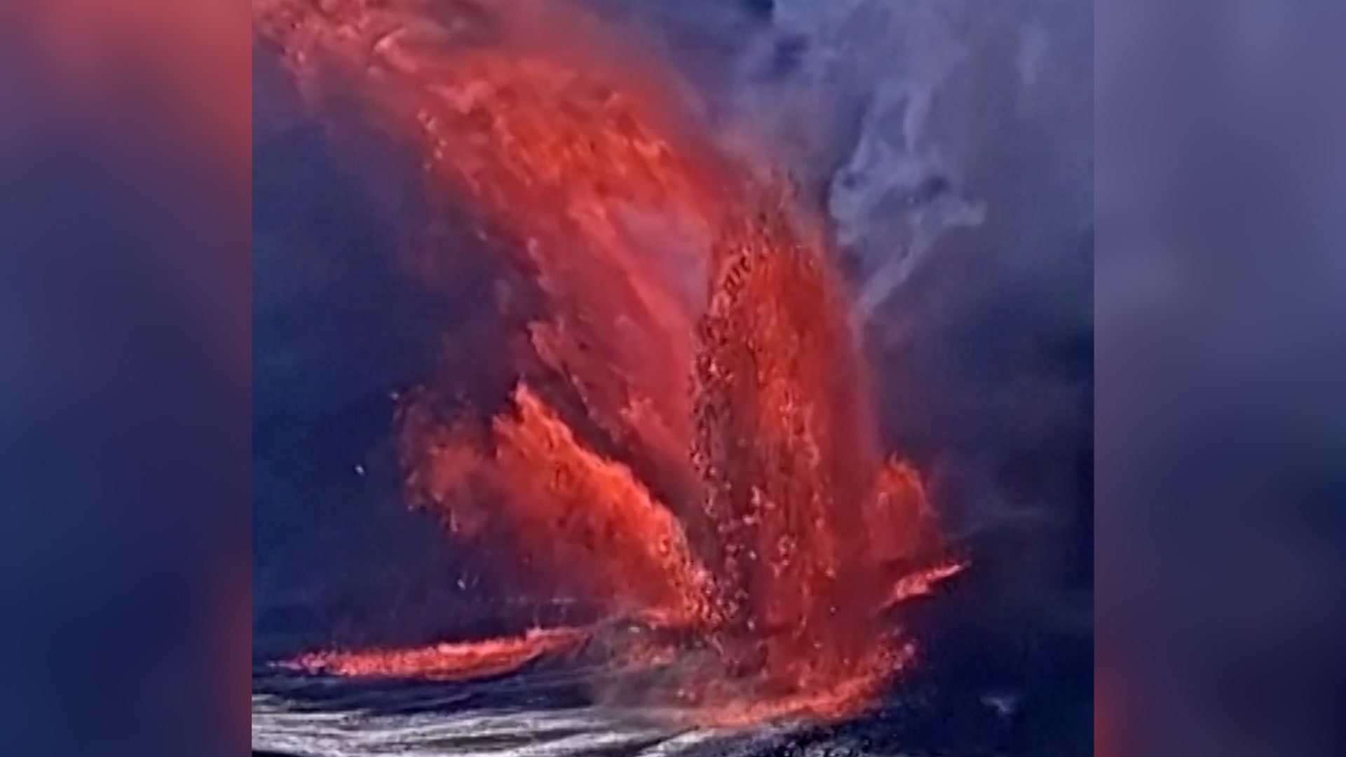 شاهد ما فعله بركان كيلاويا بكاميرا عن بُعد أثناء توثيق مشهد ثورانه