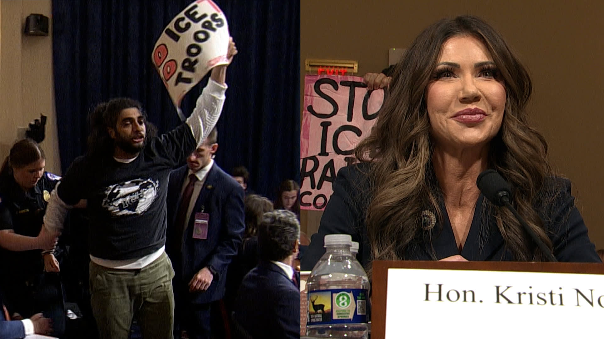 محتجون يقاطعون شهادة وزيرة الأمن الداخلي الأمريكية أمام مجلس النواب