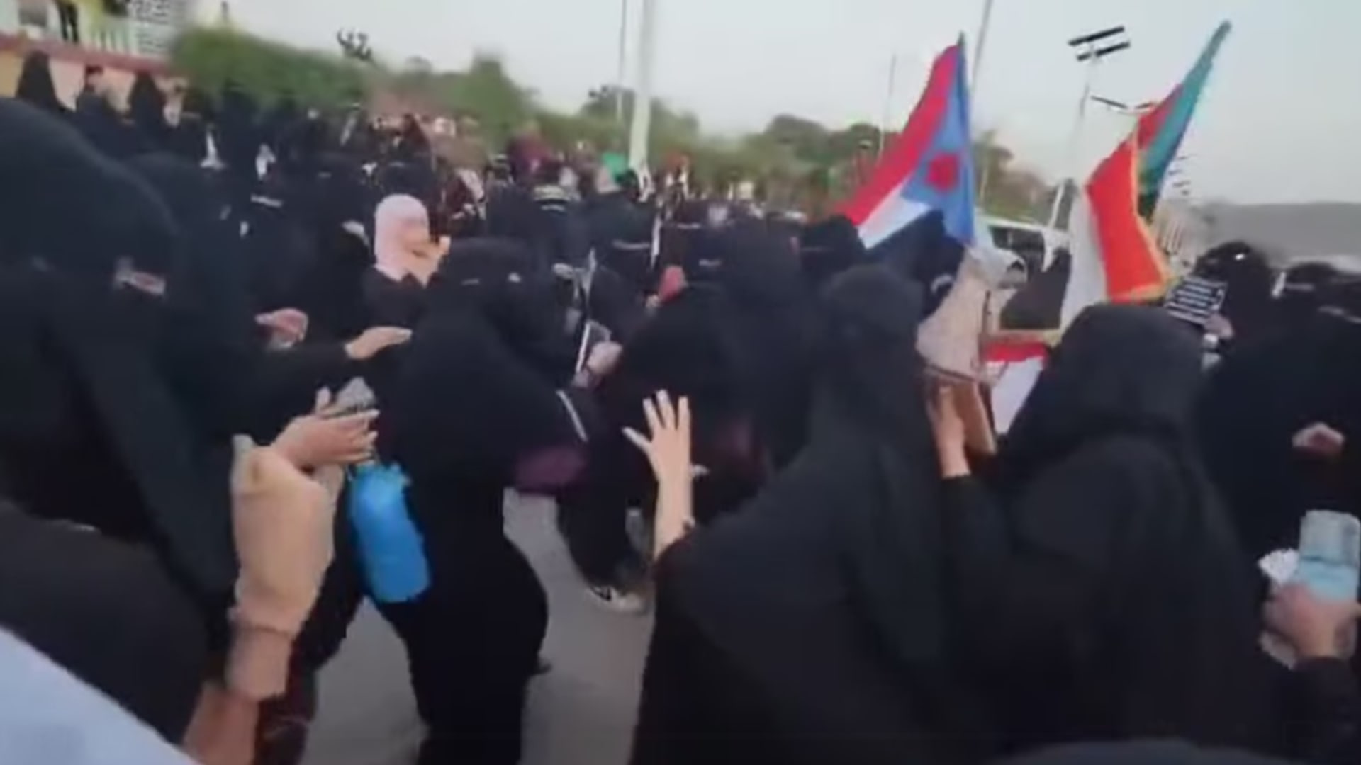 فيديو "عراك نسائي خلال اعتصام في عدن لدعم انفصال الجنوب".. هذه حقيقته