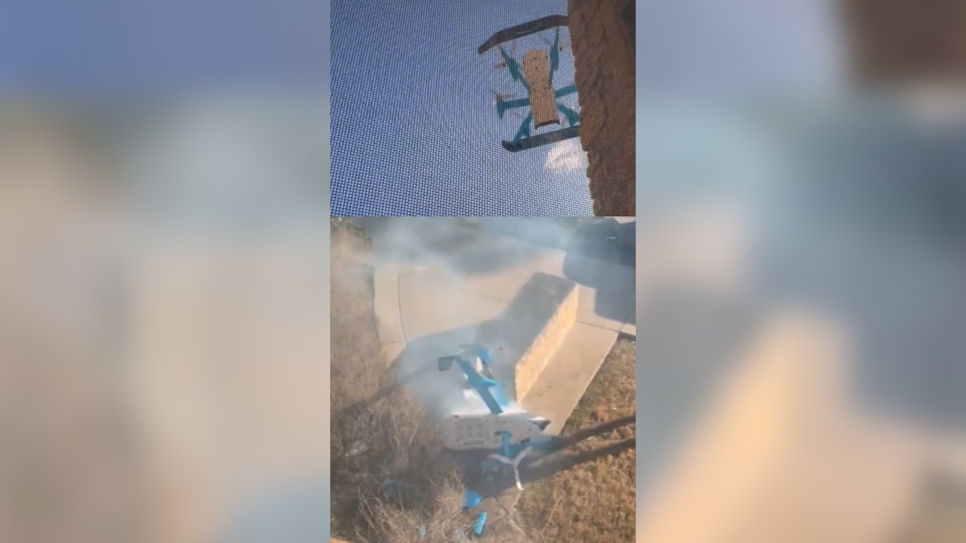 "درون" توصيل لشركة أمازون تسقط من السماء.. وكاميرا ترصد اللحظة