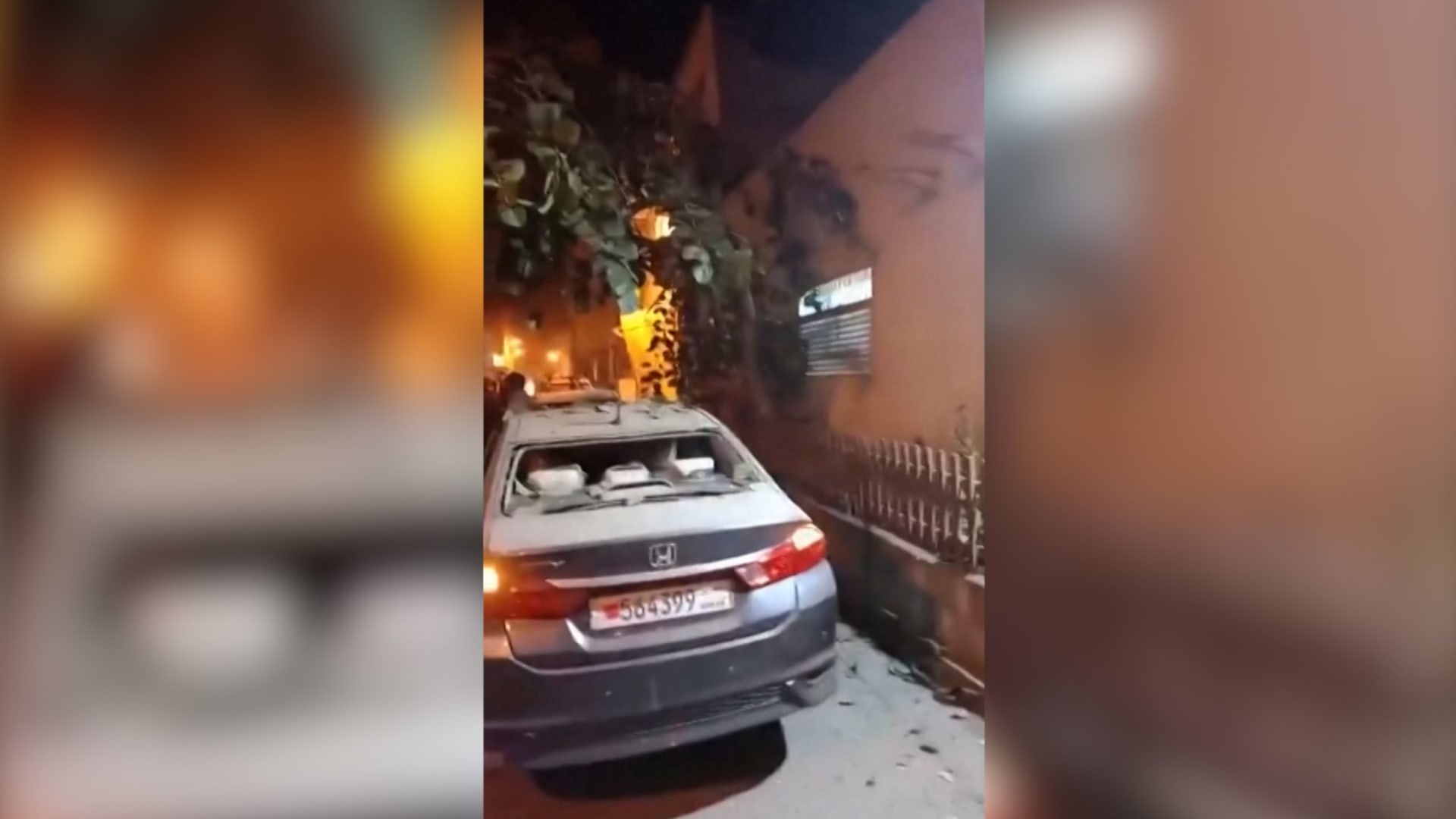 إيران تشن ضربات جوية على البحرين.. شاهد آثار الهجوم