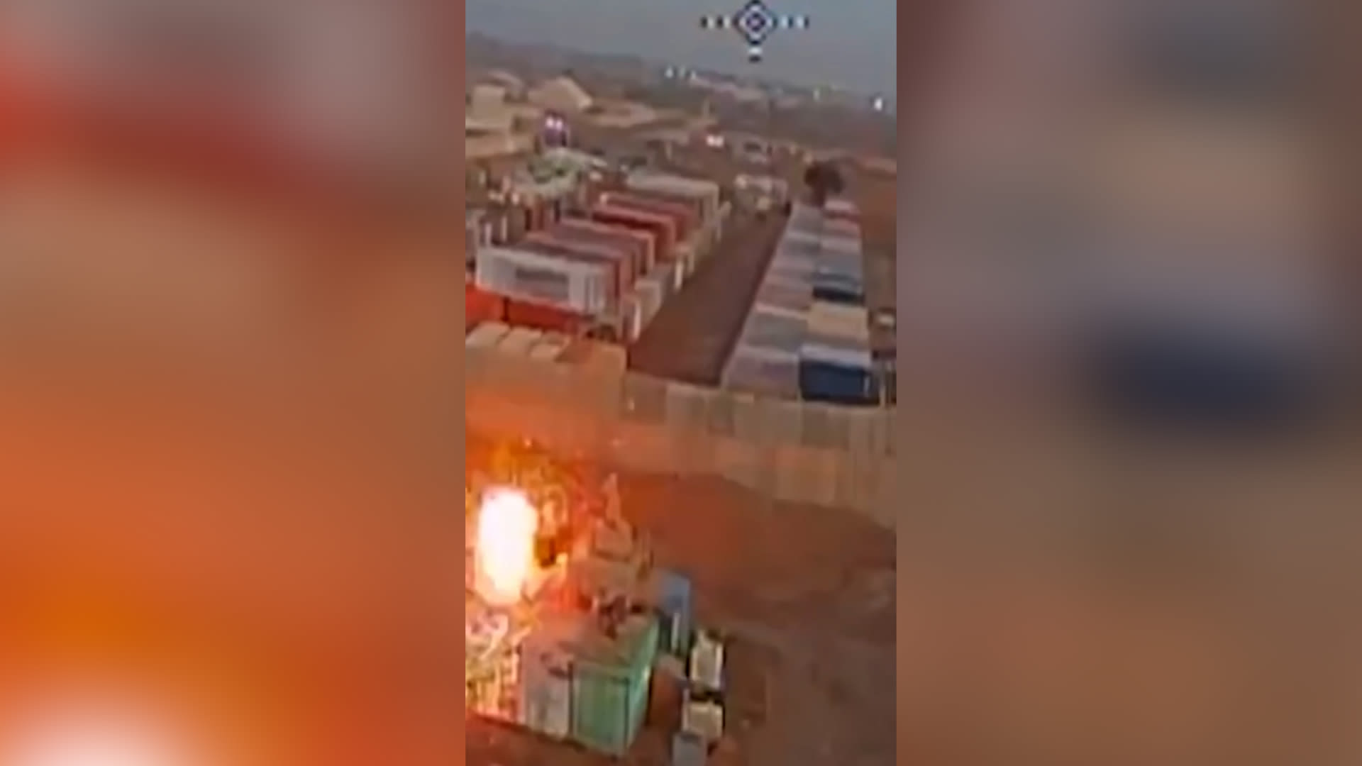 فيديو يُظهر استهداف طائرة مسيّرة لمنشأة أمريكية في العراق
