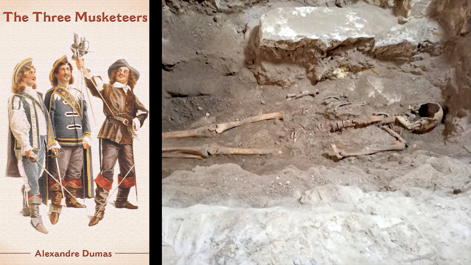 اكتشاف هيكل عظمي قد يعود لأحد فرسان الرواية الشهيرة "الفرسان الثلاثة"