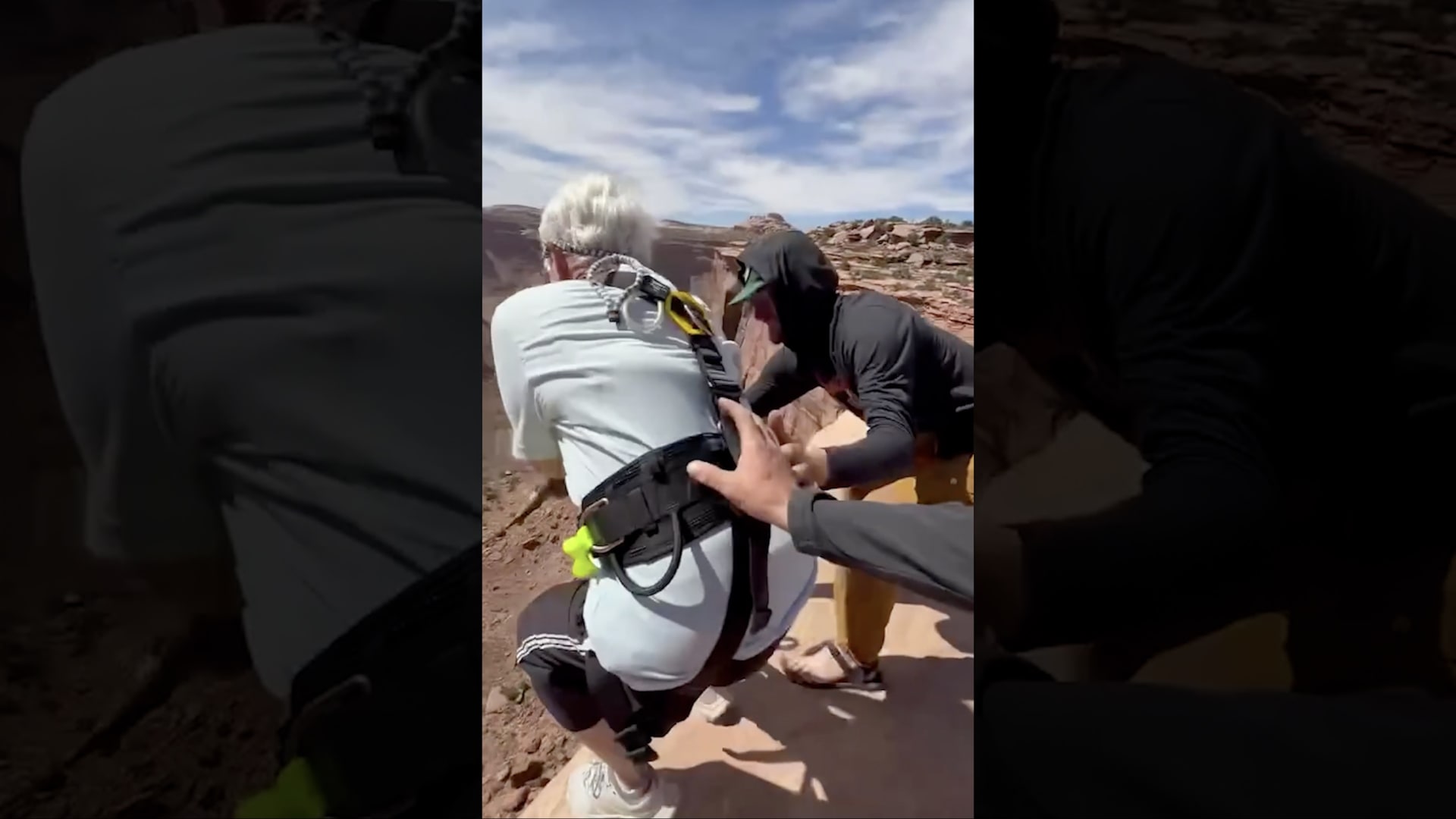 سيدة عمرها 78 عامًا تجرب القفز بالحبل لأول مرة في حياتها