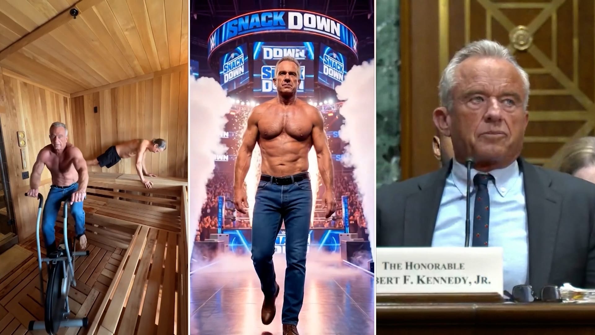 ظهر كمصارع عاري الصدر وبطل لعبة فيديو.. سيناتور تضغط على وزير الصحة الأمريكي بشأن مقاطع على حسابات رسمية