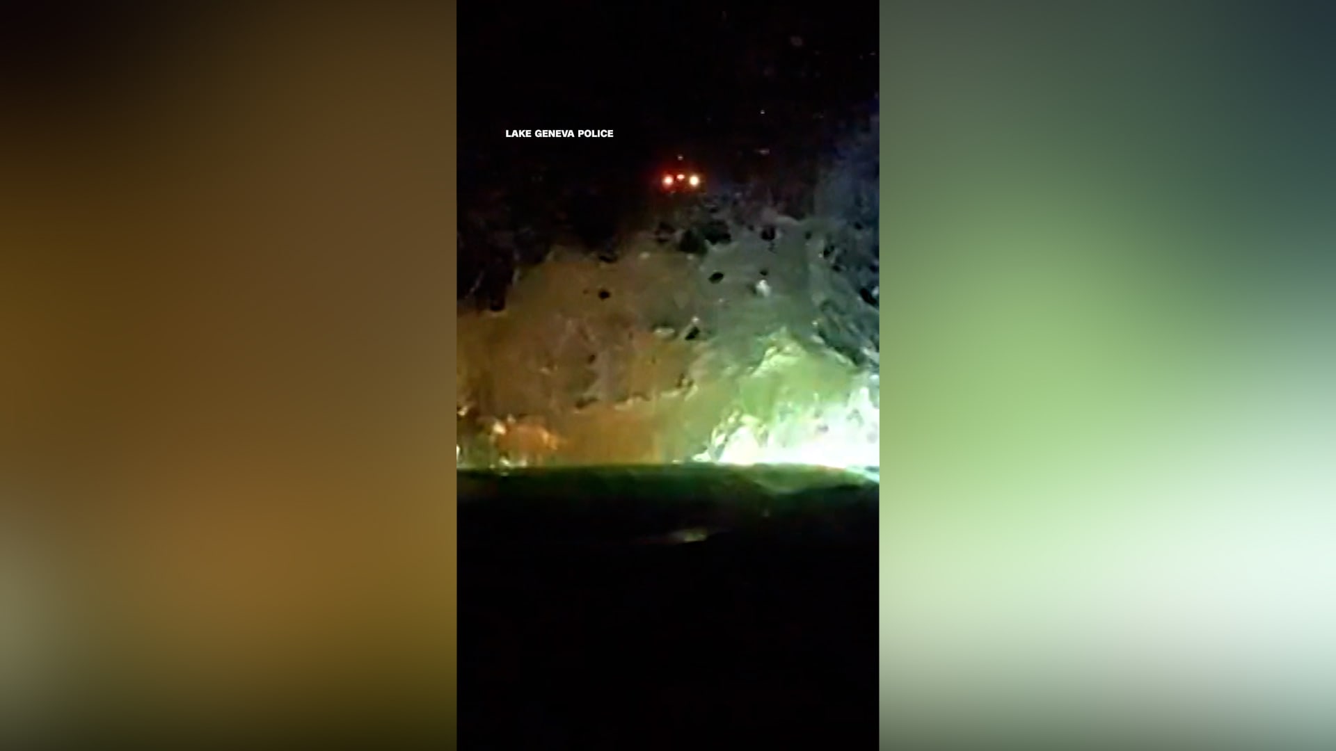 بعد مطاردة عالية السرعة.. شاهد سيارة تسقط في بحيرة أثناء محاولة الهرب من الشرطة