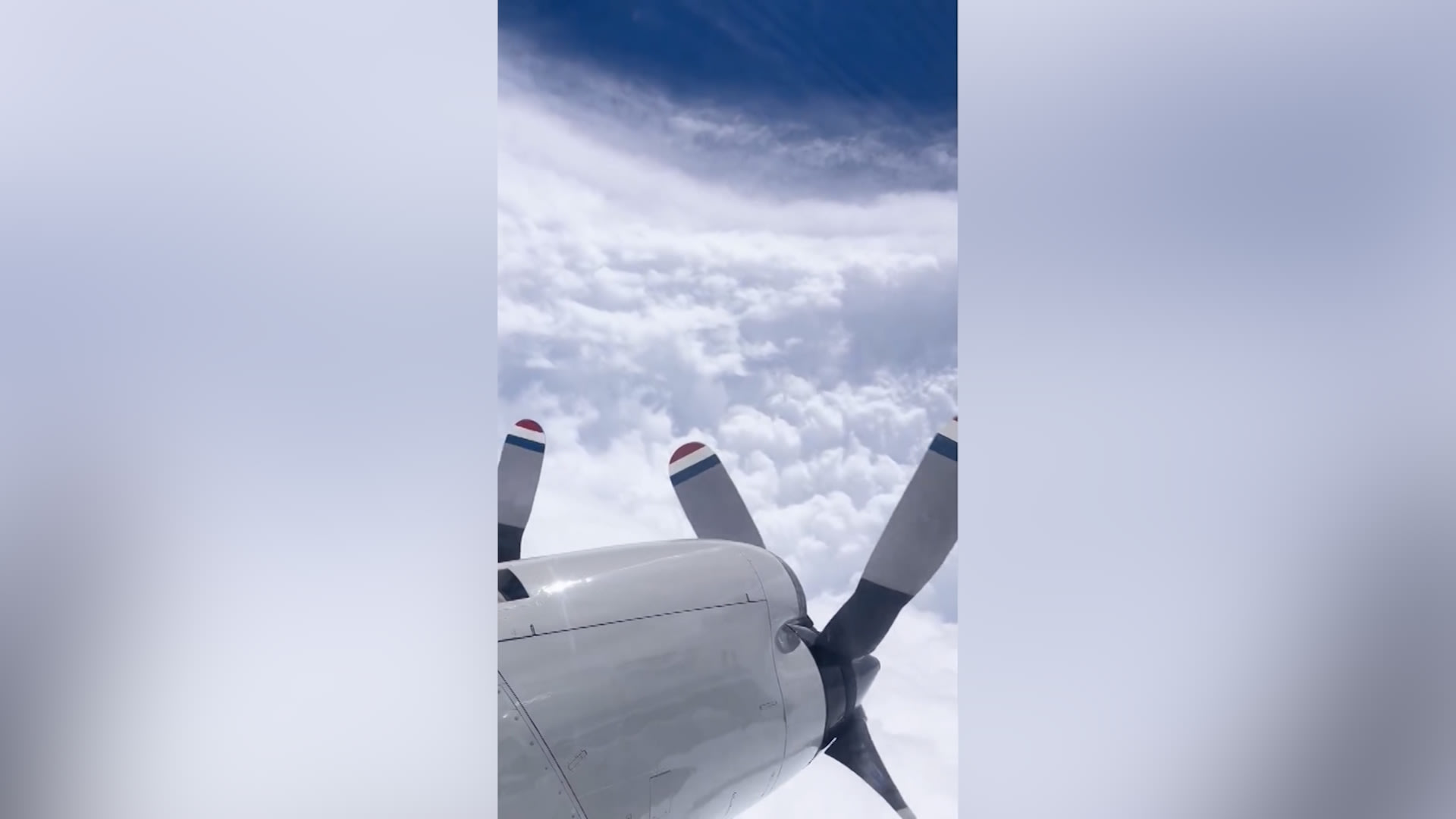 فيديو يوثق دخول طائرة عين إعصار "بولو".. شاهد ما رصدته