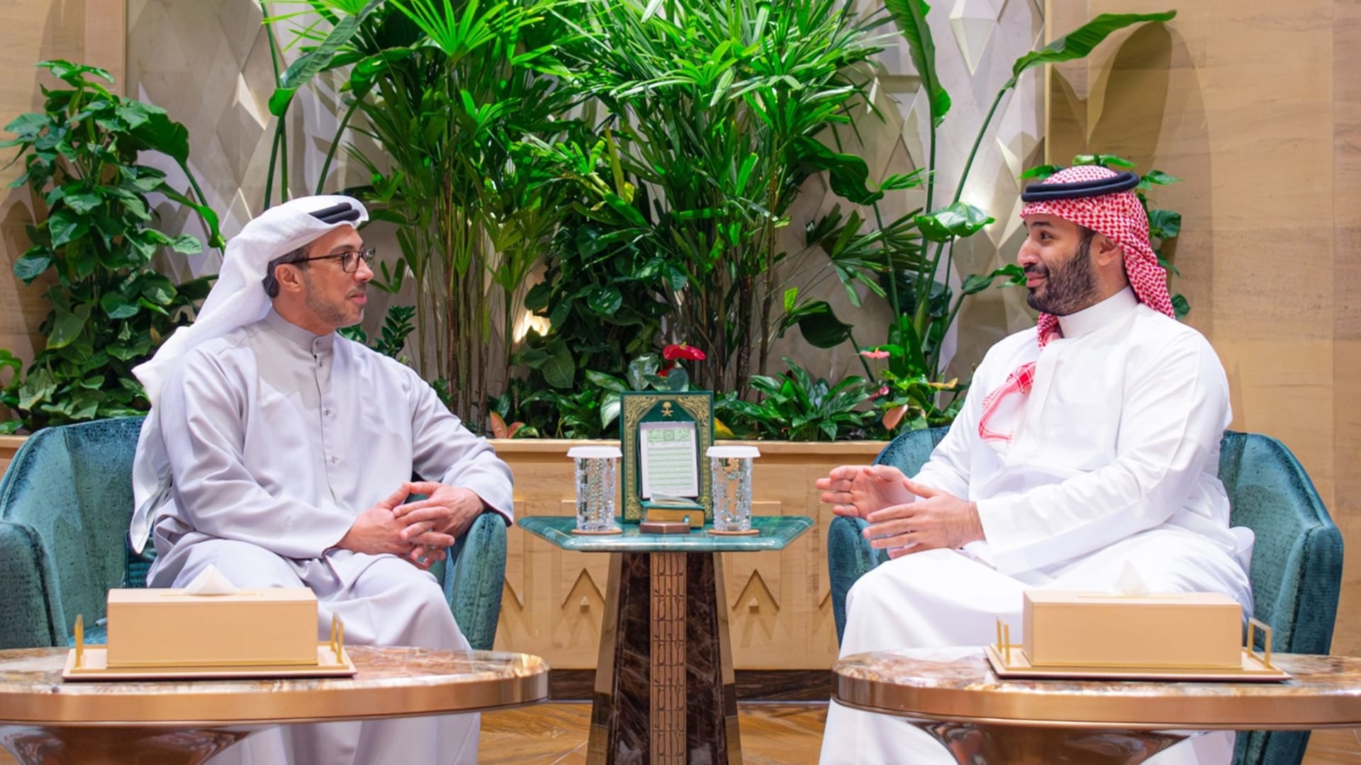 لقاء محمد بن سلمان ومنصور بن زايد.. أبرز ردود الفعل في الإمارات والسعودية