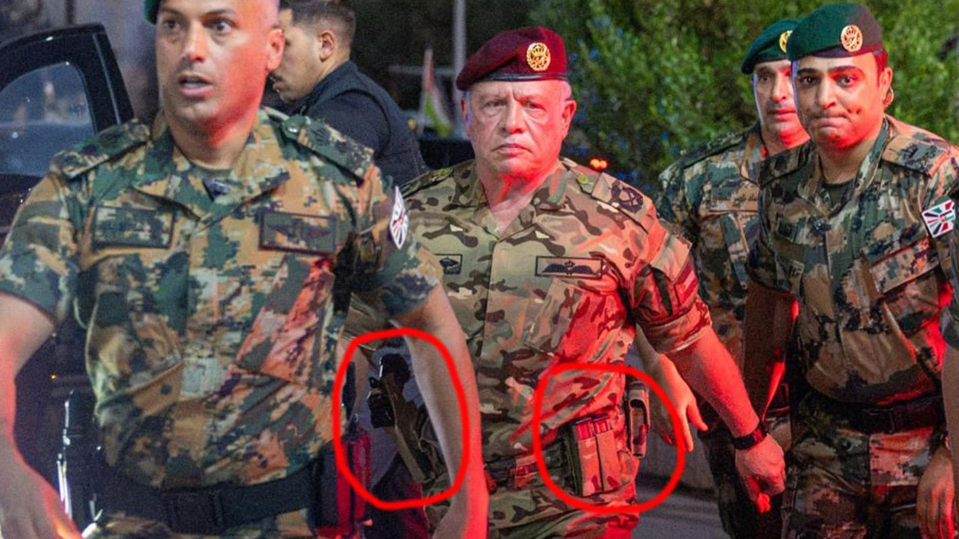 الأردن.. رواج تحليل معاني حمل مسدس والزي العسكري بصور الملك عبدالله بعد هجوم الكنيسة في الكرك