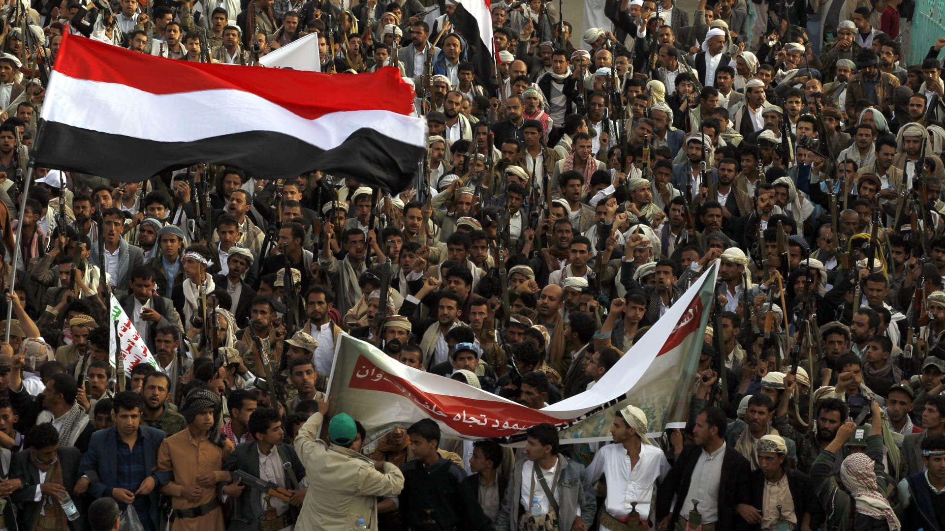 مظاهرات الجمعة في شوارع صنعاء ضد "عاصفة الحزم"