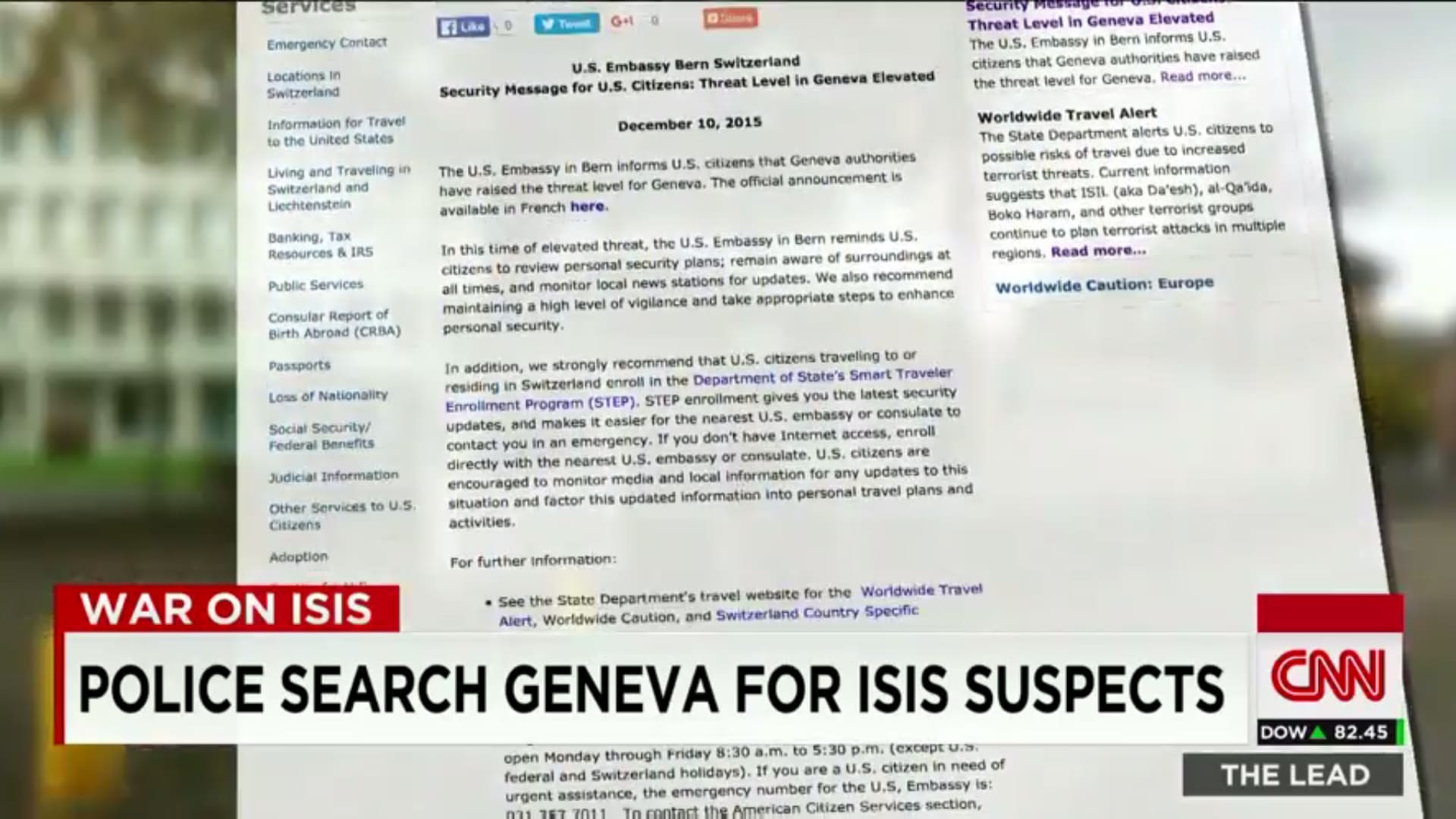 وزير سويسري لـCNN: الشرطة تعتقل شخصين من أصول سورية على علاقة بهجمات باريس