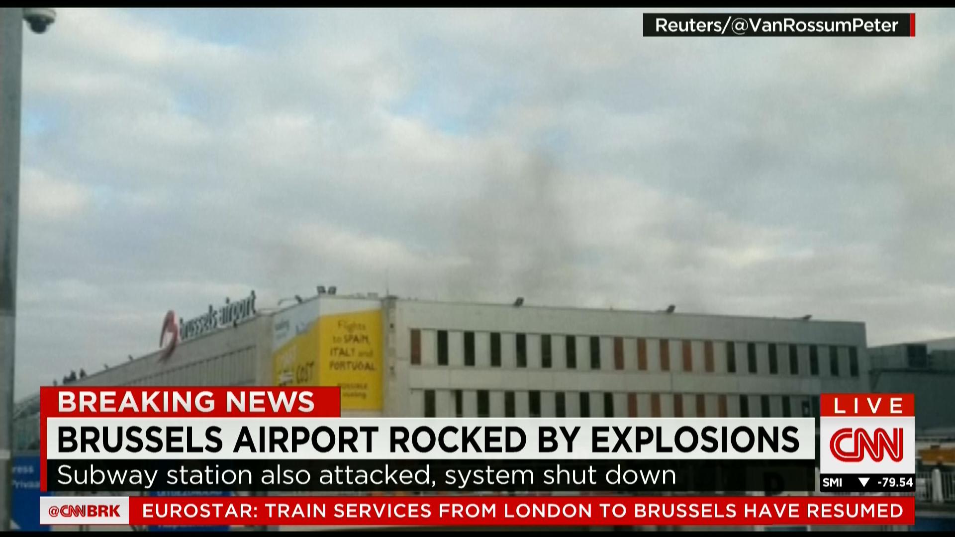 بالصور: شاهد اللحظات الأولى لتفجيرات بروكسل التي هزت بلجيكا