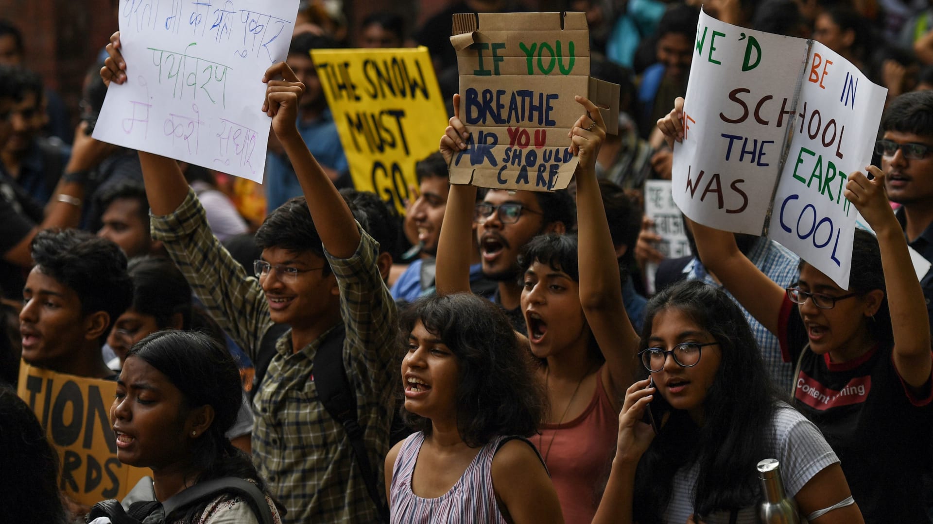 مظاهرات من أجل مواجهة التغير المناخي في الهند
