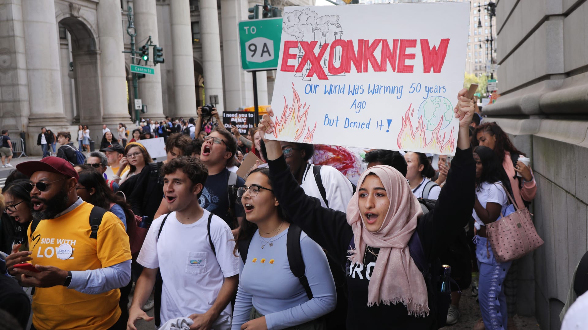 مظاهرات من أجل مواجهة التغير المناخي في نيويورك 