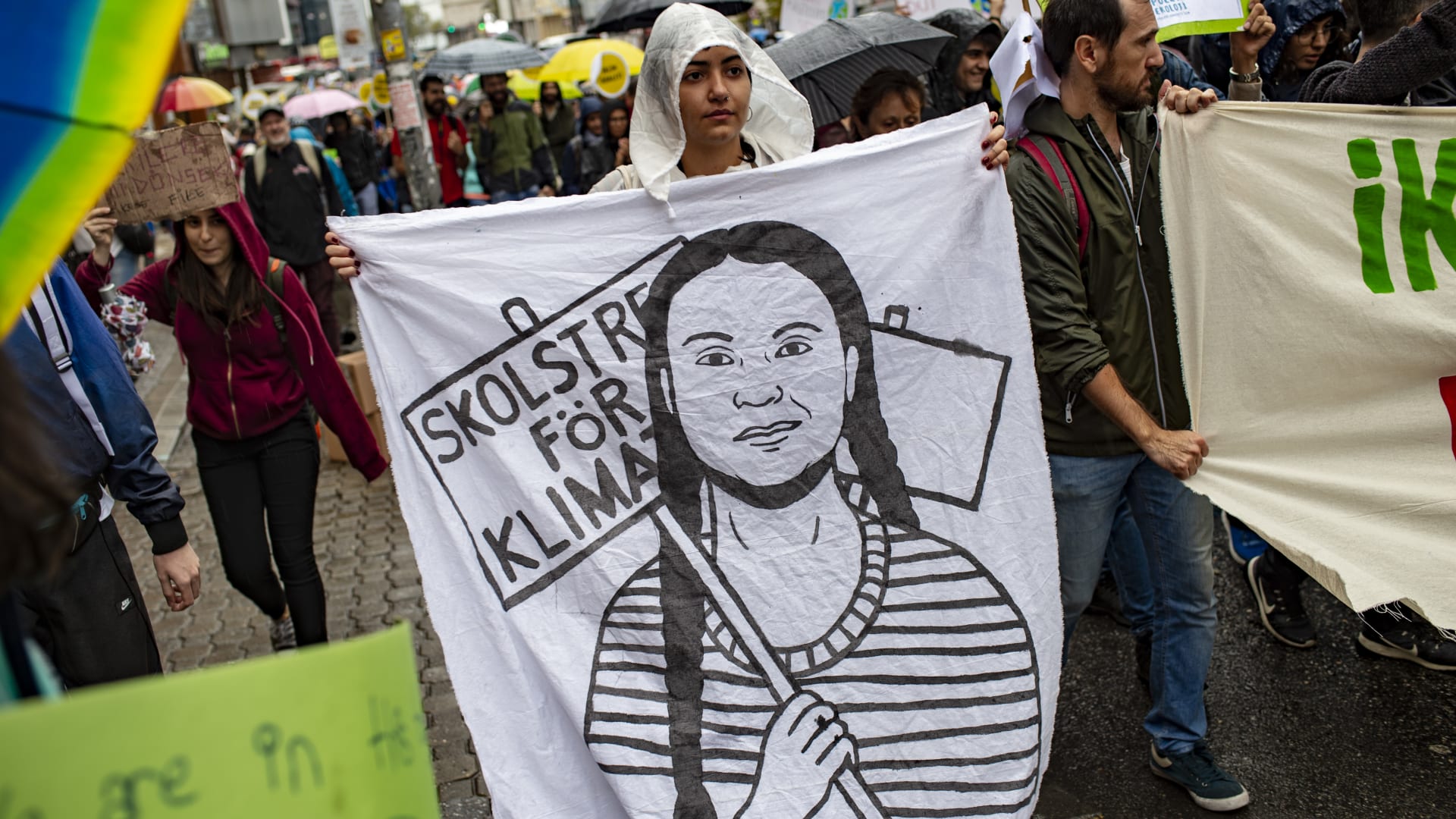 مظاهرات من أجل مواجهة التغير المناخي في إسطنبول