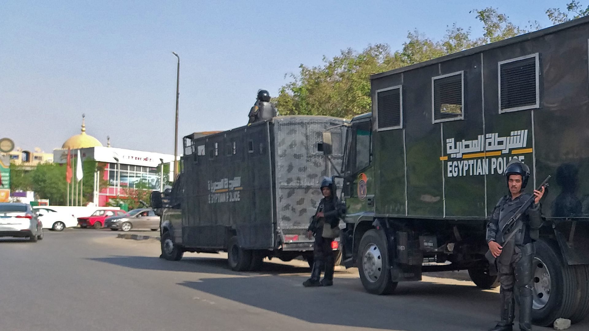 شرطة مكافحة الشغب المصرية في العاصمة المصرية القاهرة - 27 سبتمبر 2019.