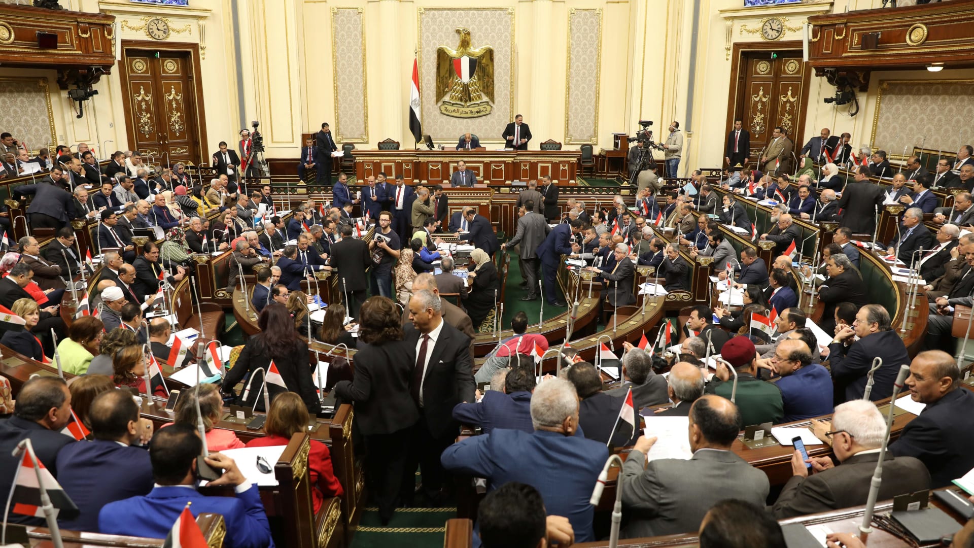 صورة ارشيفية من جلسة للبرلمان المصري العام 2019