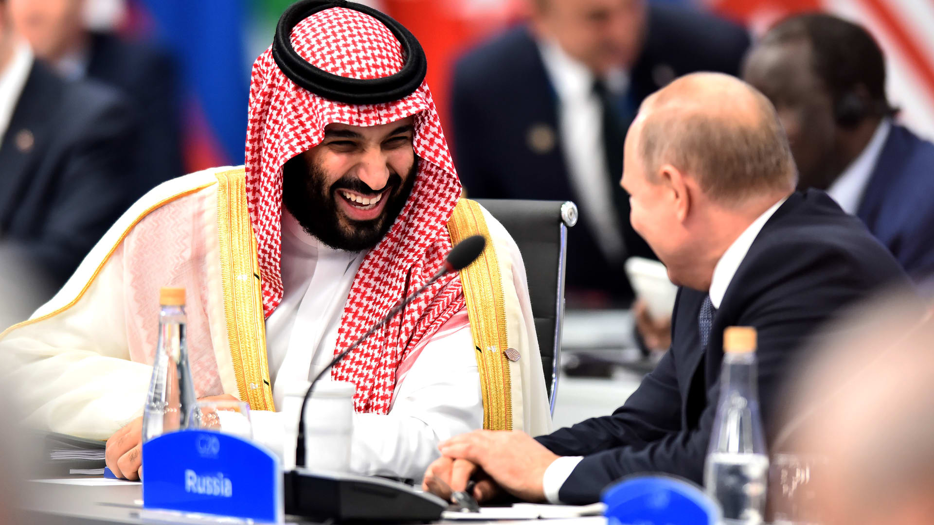 صورة أرشيفية لولي عولي عهد السعودية والرئيس الروسي العام 2018