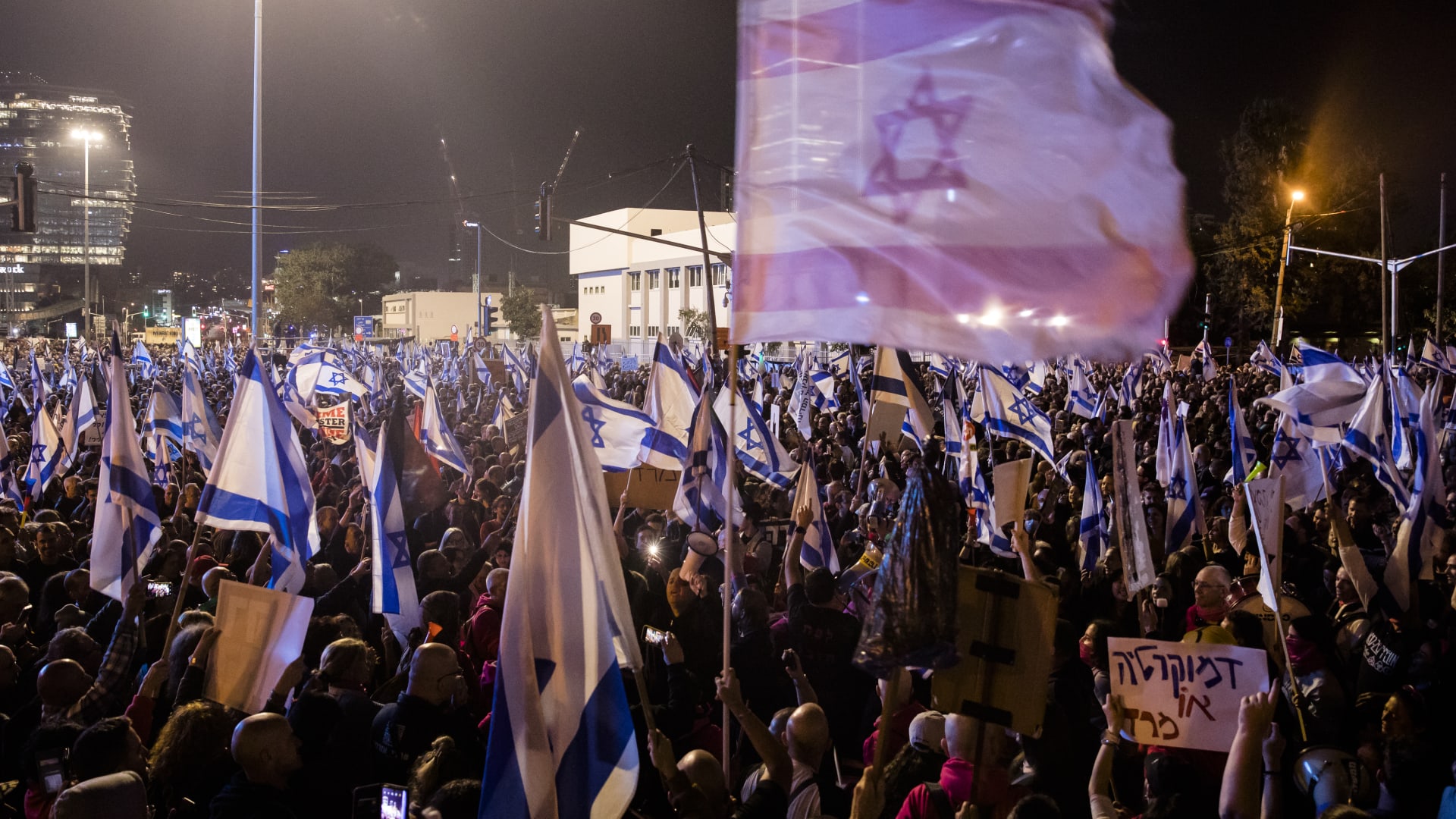 مظاهرات تل أبيب 