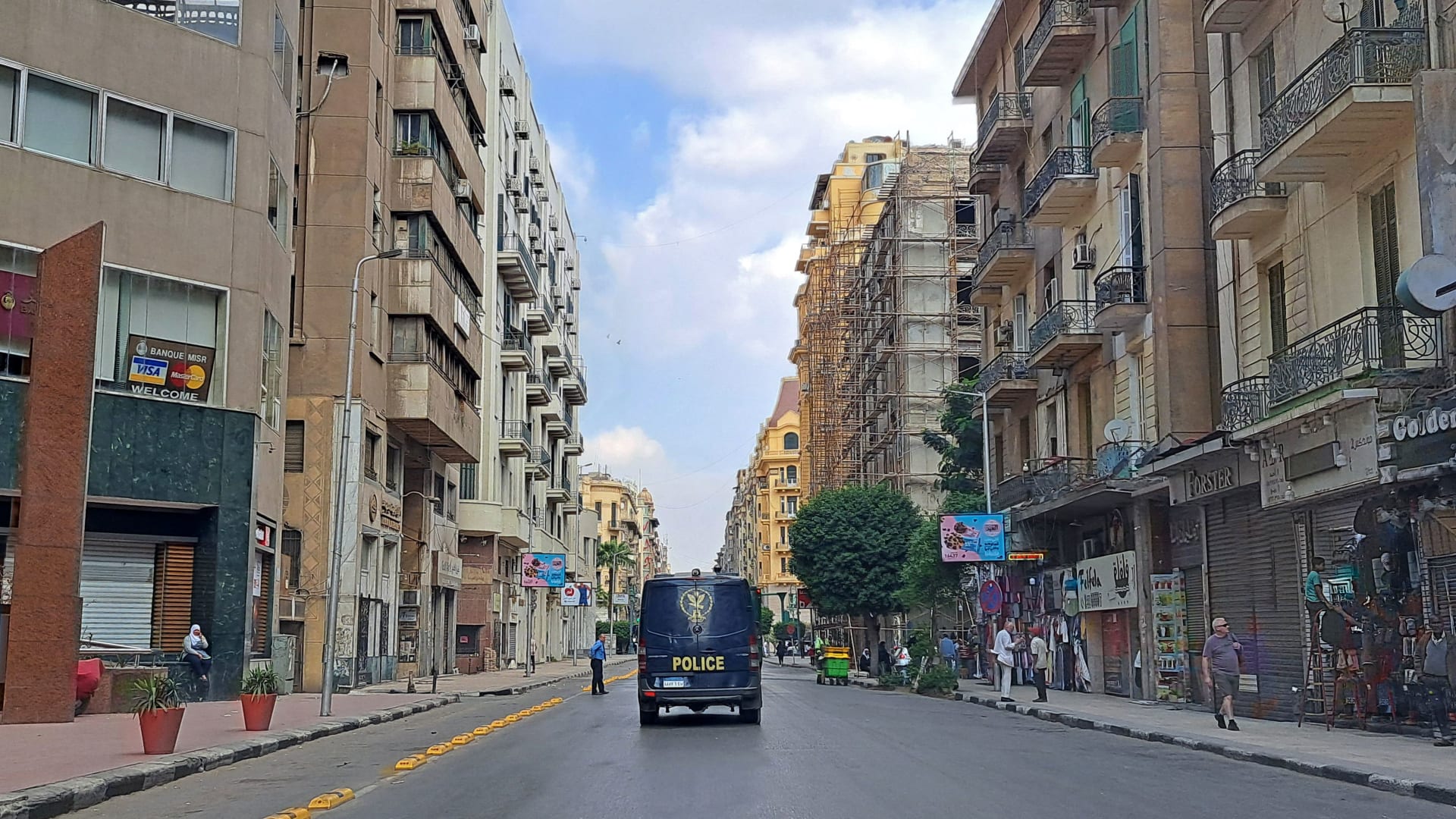 صورة تعبيرية لعربة شرطة في العاصمة المصرية، القاهرة