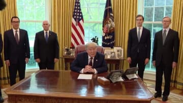 هذا ما قاله ترامب لحظة إعلانه اتفاق السلام بين البحرين وإسرائيل