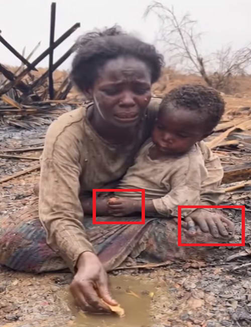  جر امرأة سودانية بسيارة وبكاء أخرى لجوع أطفالها .. ما صحة المقاطع المتداولة؟