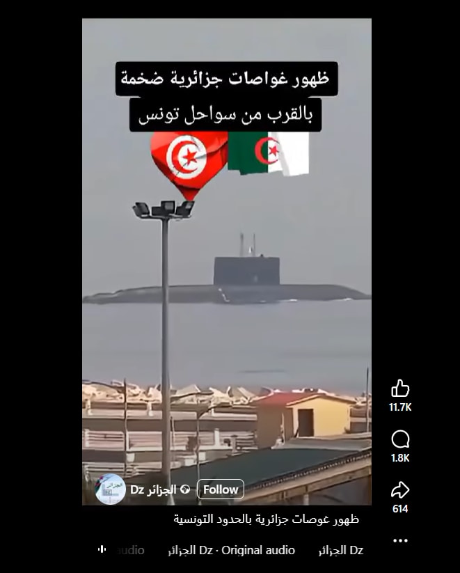 حقيقة فيديو لـ ظهور غواصات جزائرية قبالة سواحل تونس بعد حوادث أسطول الصمود 