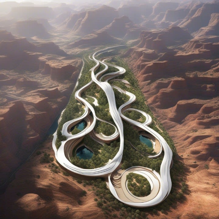 مستقبل السعودية..فنانة تتخيل بصور الذكاء الاصطناعي شكل المملكة