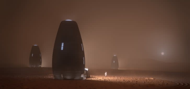 ناسا تصمم منازل بتقنية ثلاثية الأبعاد على المريخ