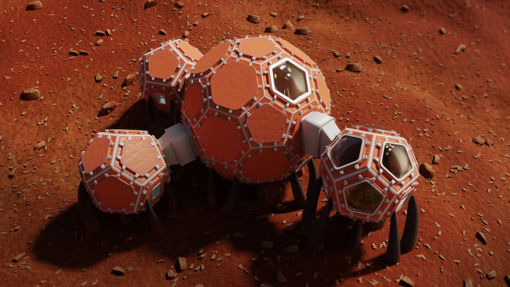 وكالة ناسا تكشف عن 3 تصاميم لمساكن على المريخ