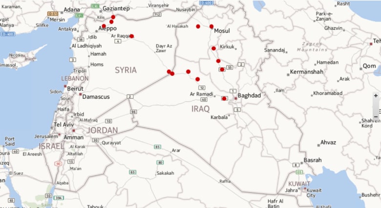 التطورات العراقية.. تعرف على المناطق التي تتواجد فيها داعش حاليا التطورات العراقية.. تعرف على المناطق التي تتواجد فيها داعش حاليا