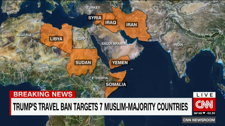 كيف اختارت إدارة ترامب السبع دول الممنوع دخول مواطنيها أمريكا Cnn Arabic
